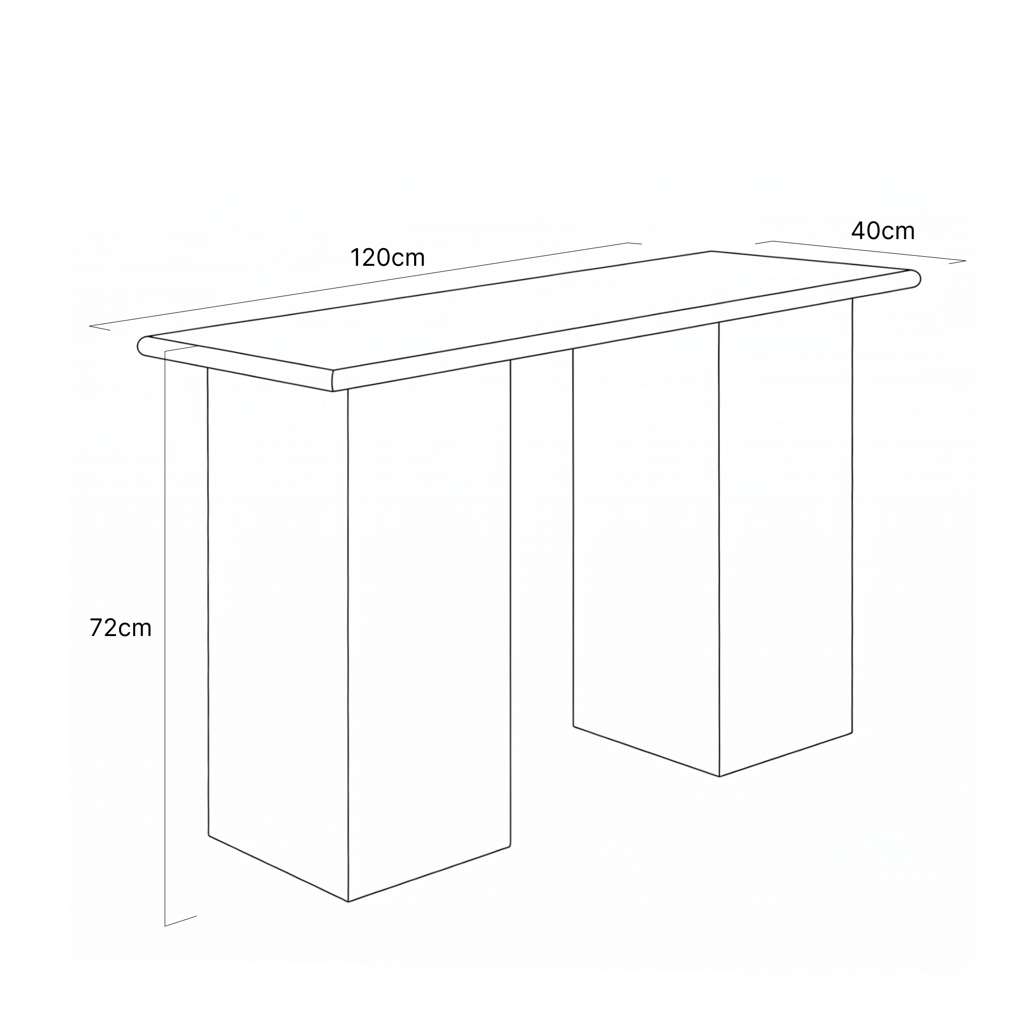 Finnsnes Console Table - Green