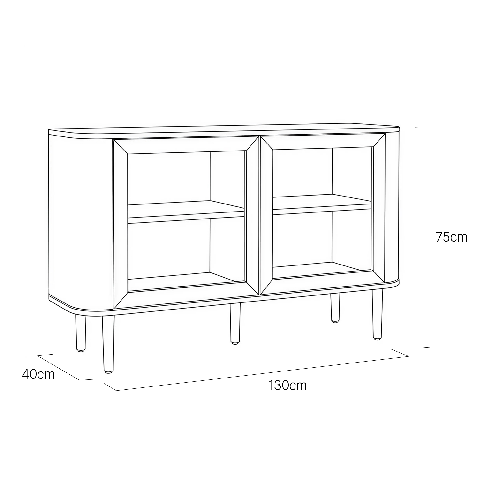 Haderslev Sideboard Storage Cabinet