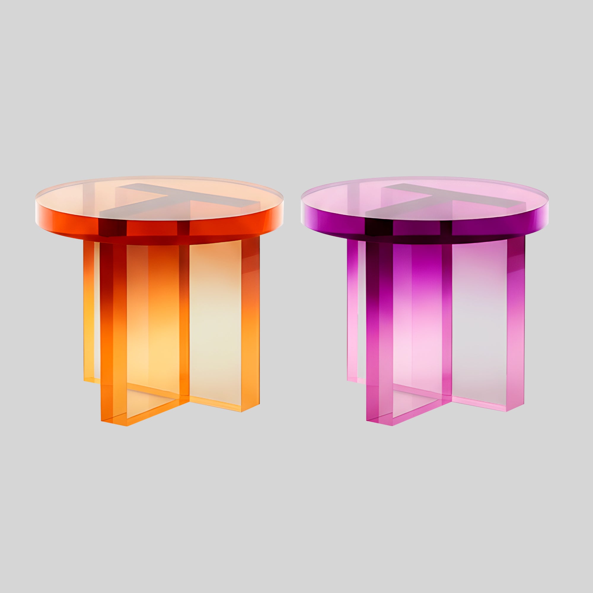 Holstebro Round Acrylic Side Table