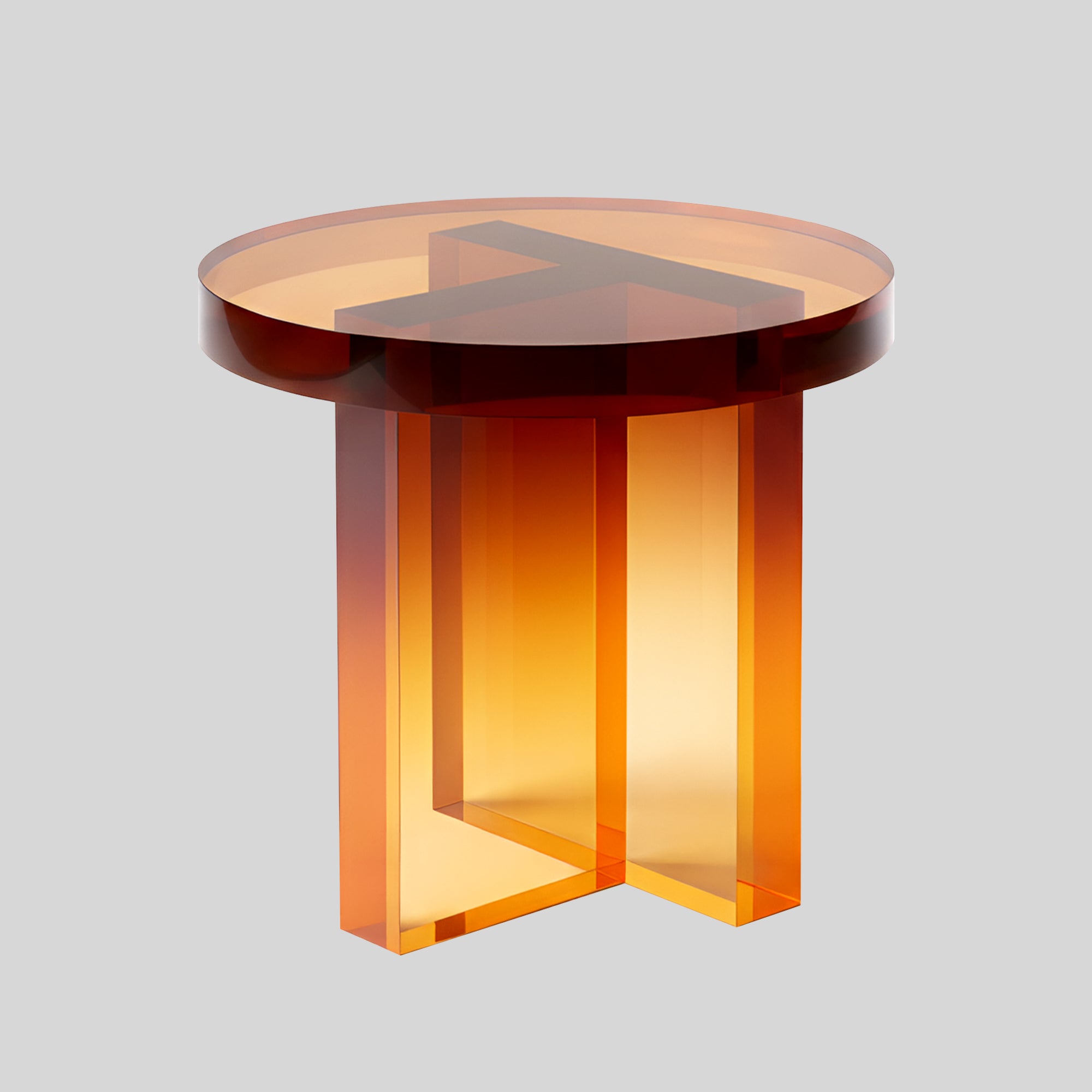 Holstebro Round Acrylic Side Table