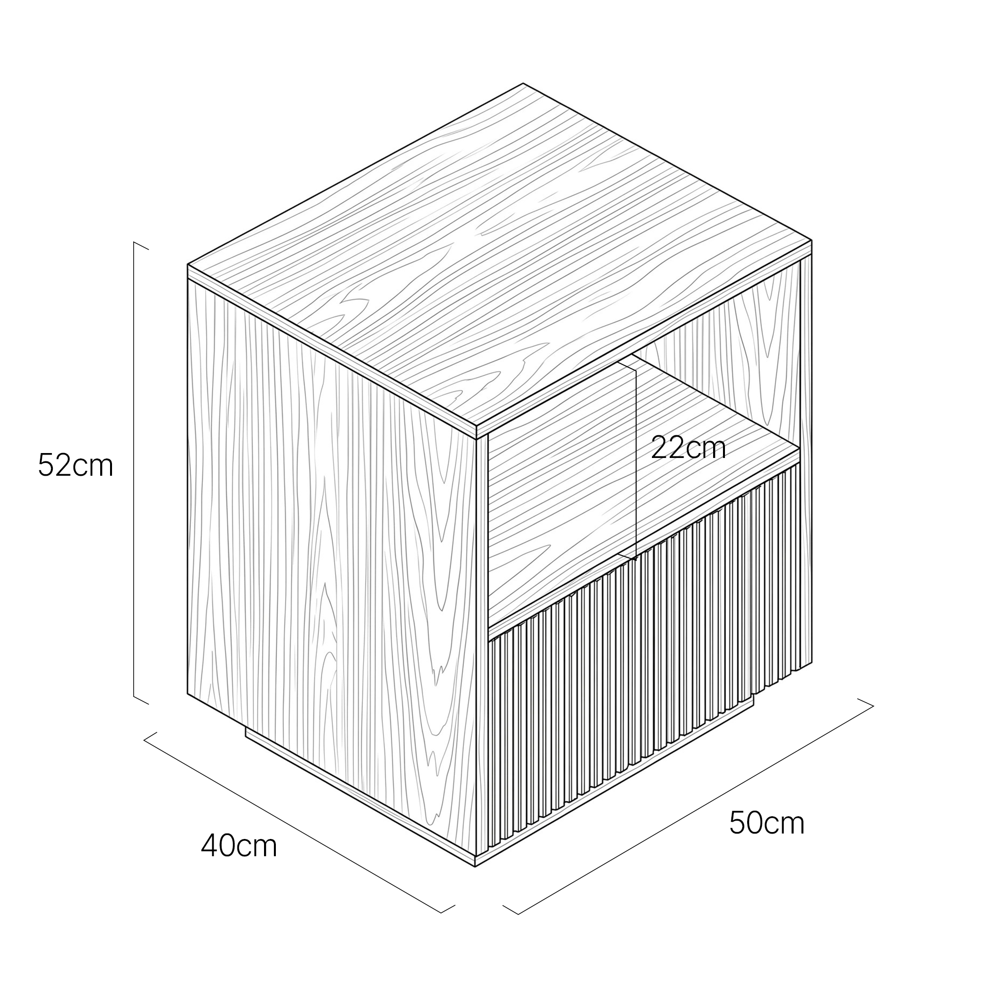 Hørsholm Bedside Table