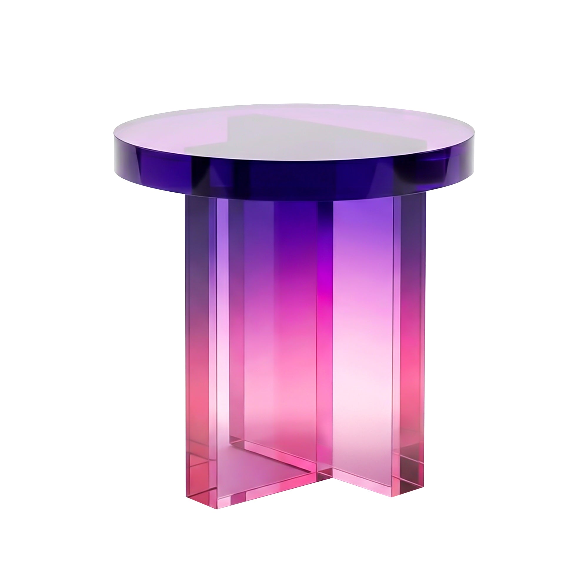 Holstebro Round Acrylic Side Table