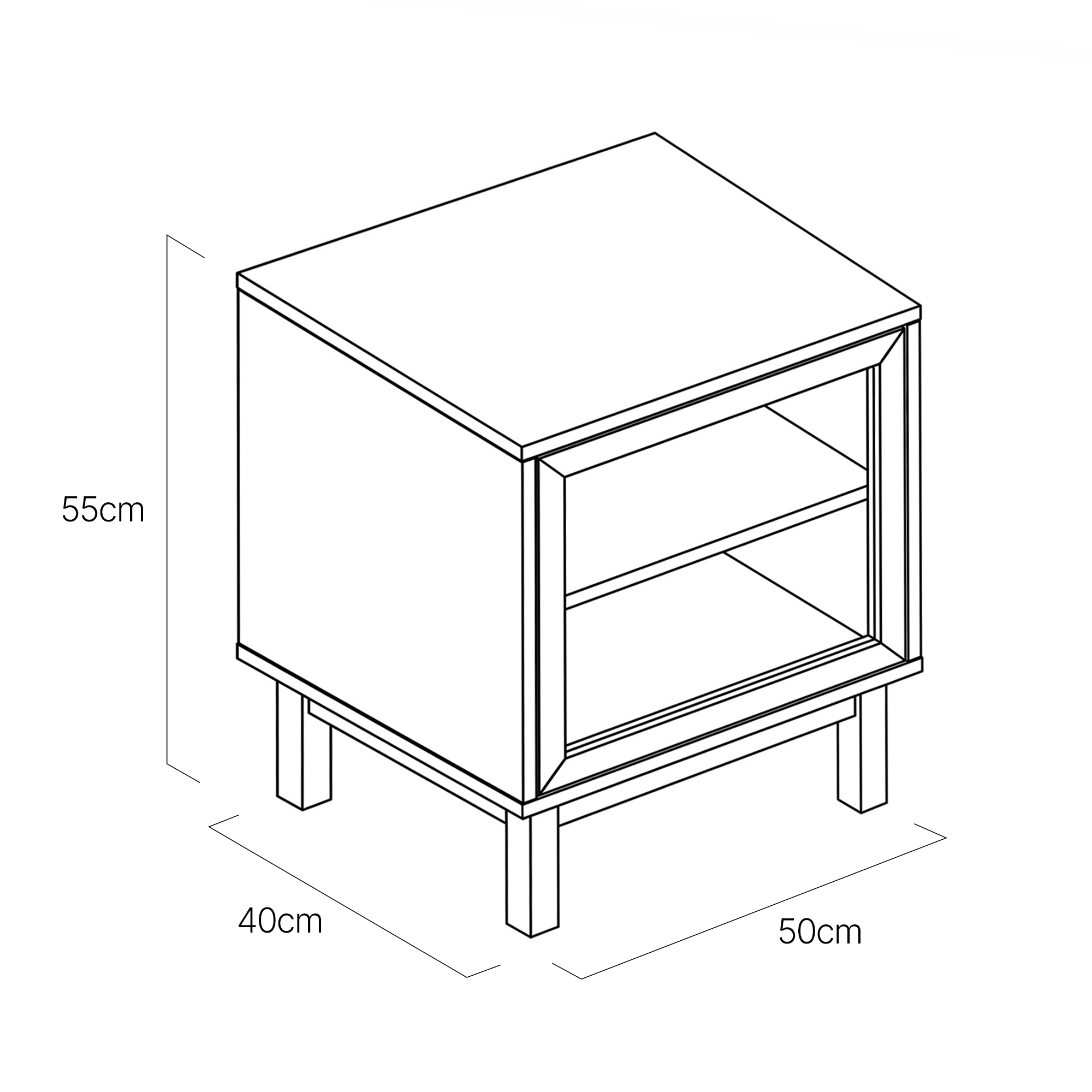 Ikast Bedside Table