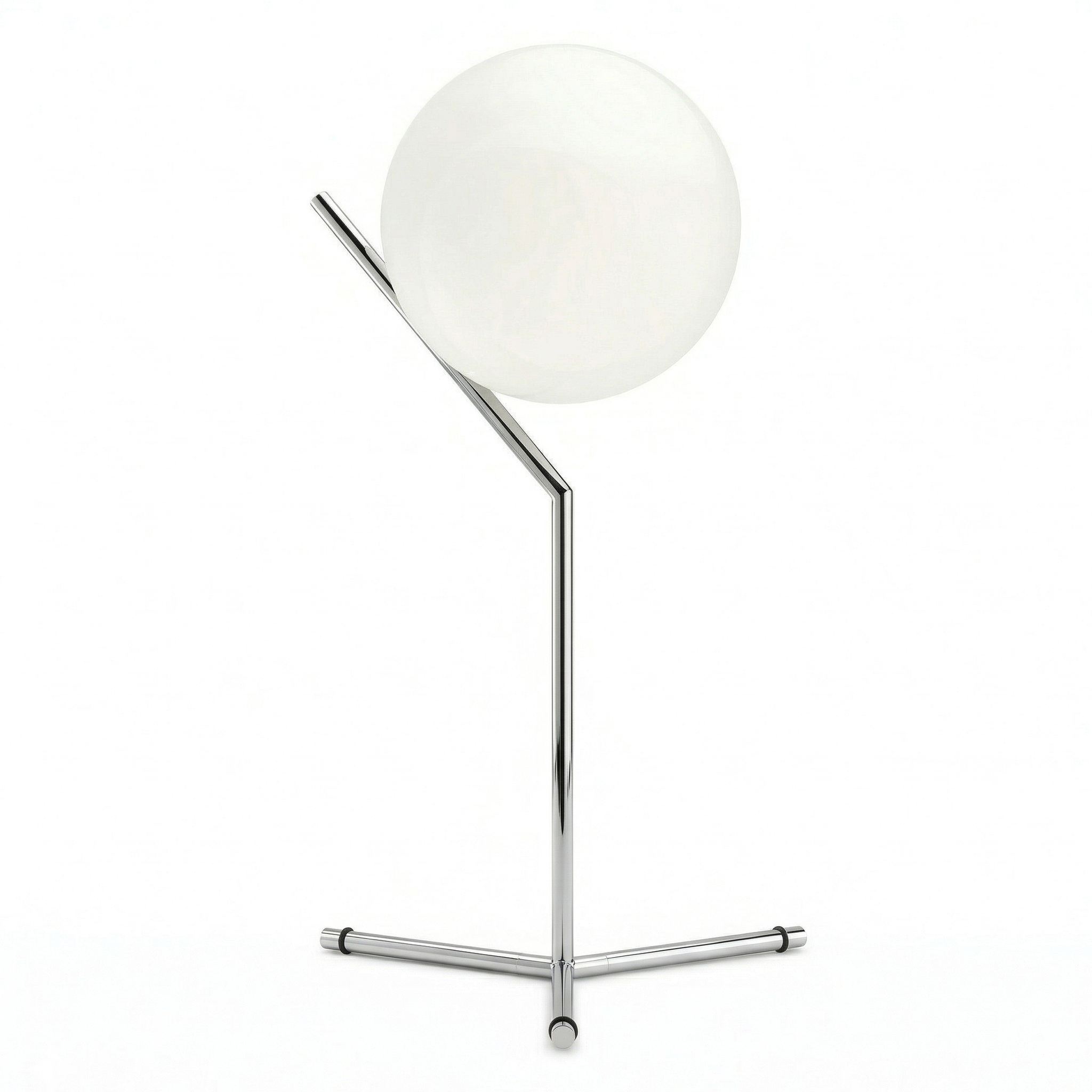Jessheim Glass Globe Table Lamp - Silver