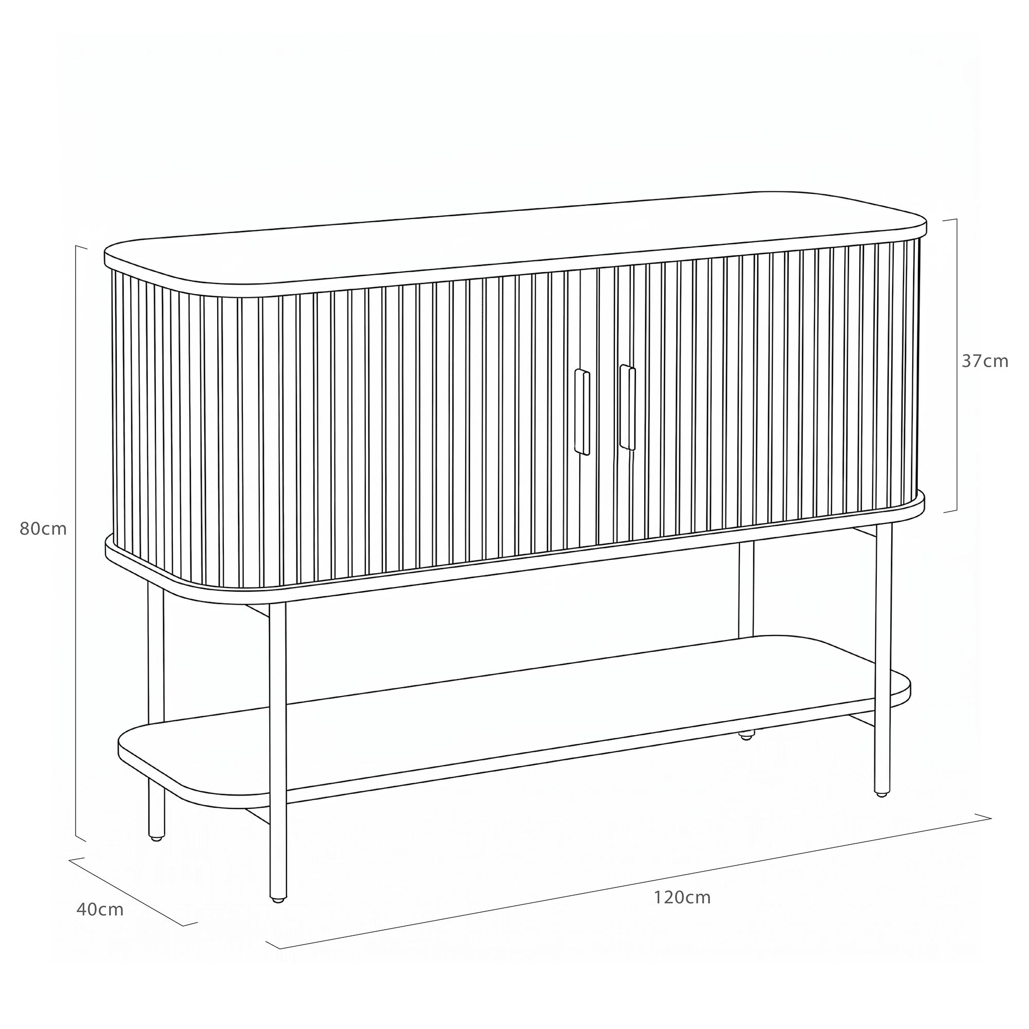 Løgstør Sideboard Cabinet – Black