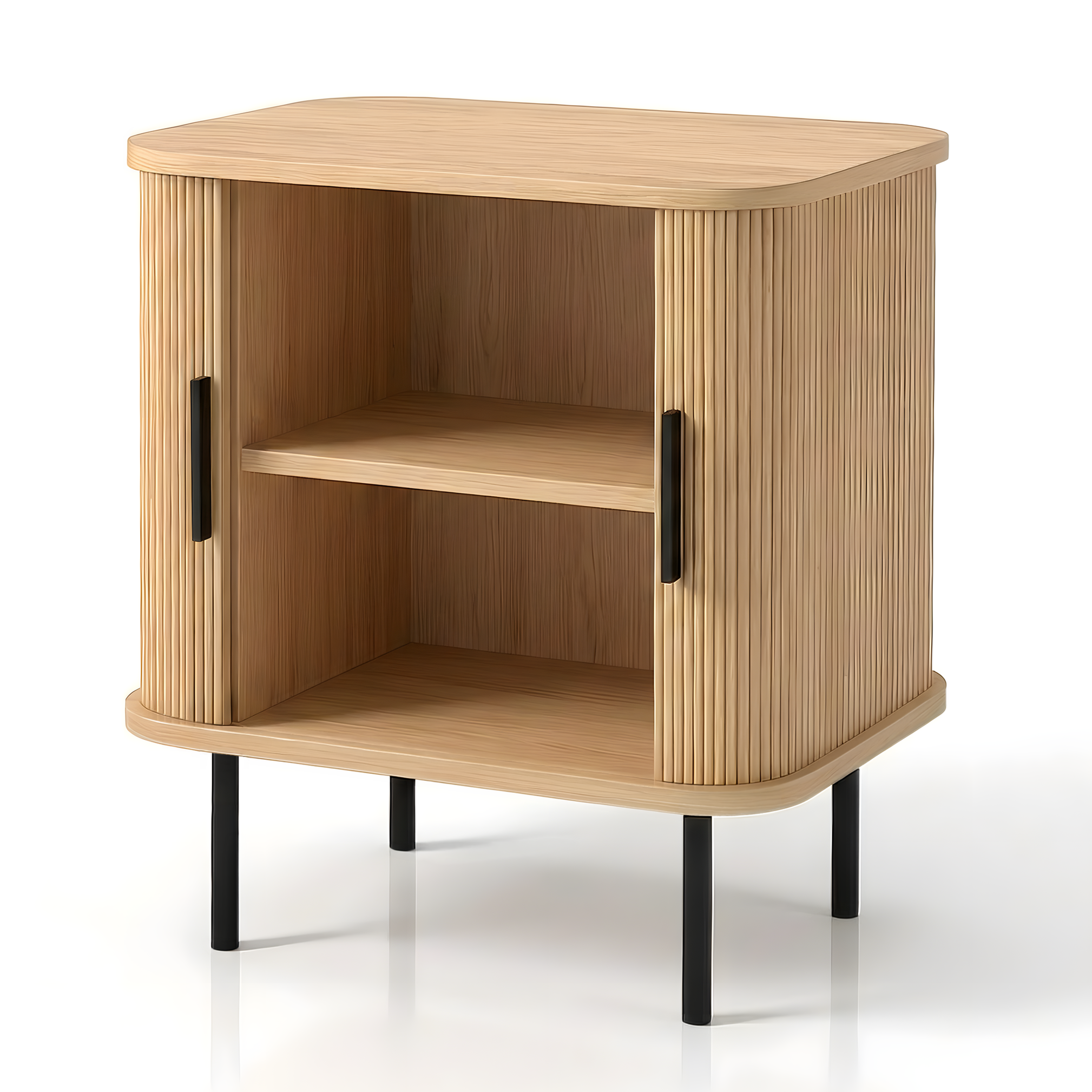 Løkken Slatted Bedside Table