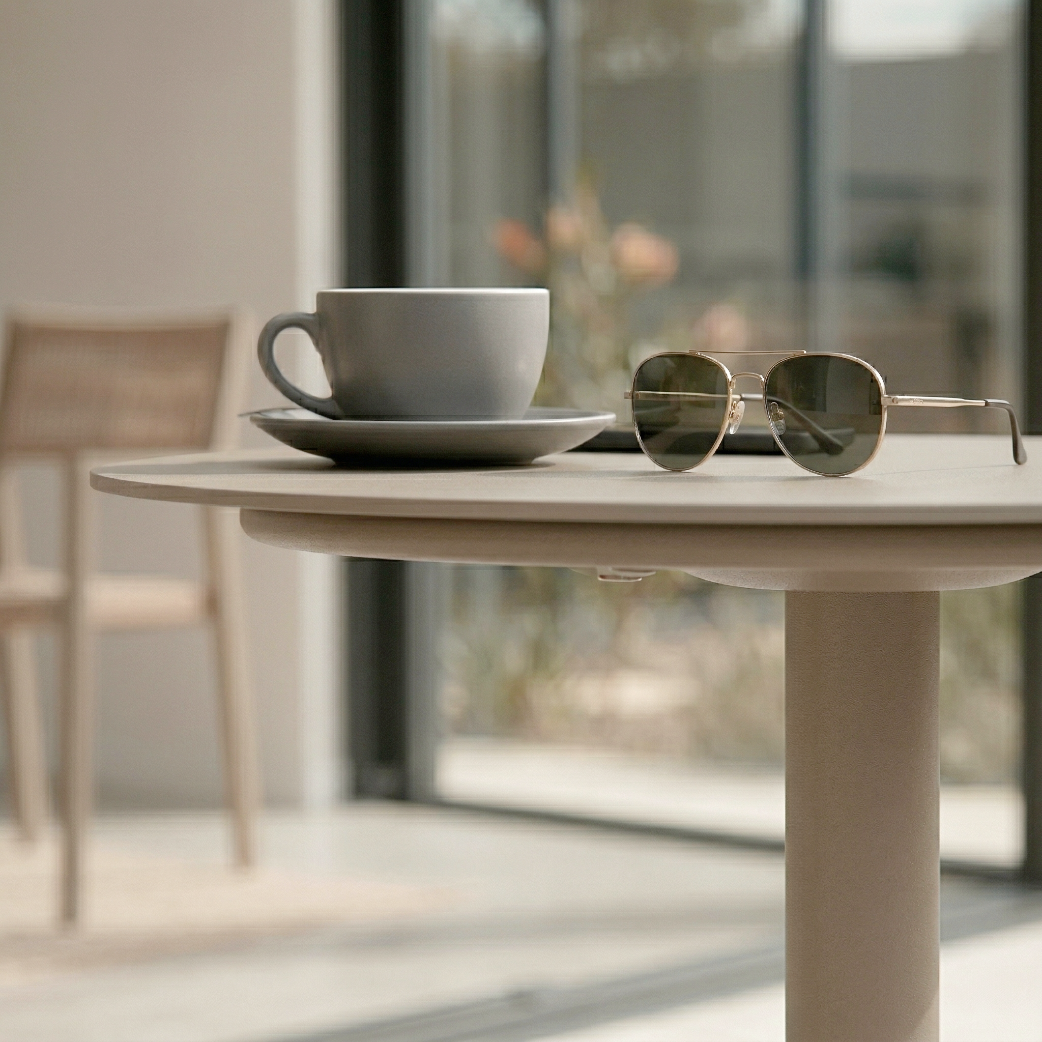 Slagelse Metal Round Side Table