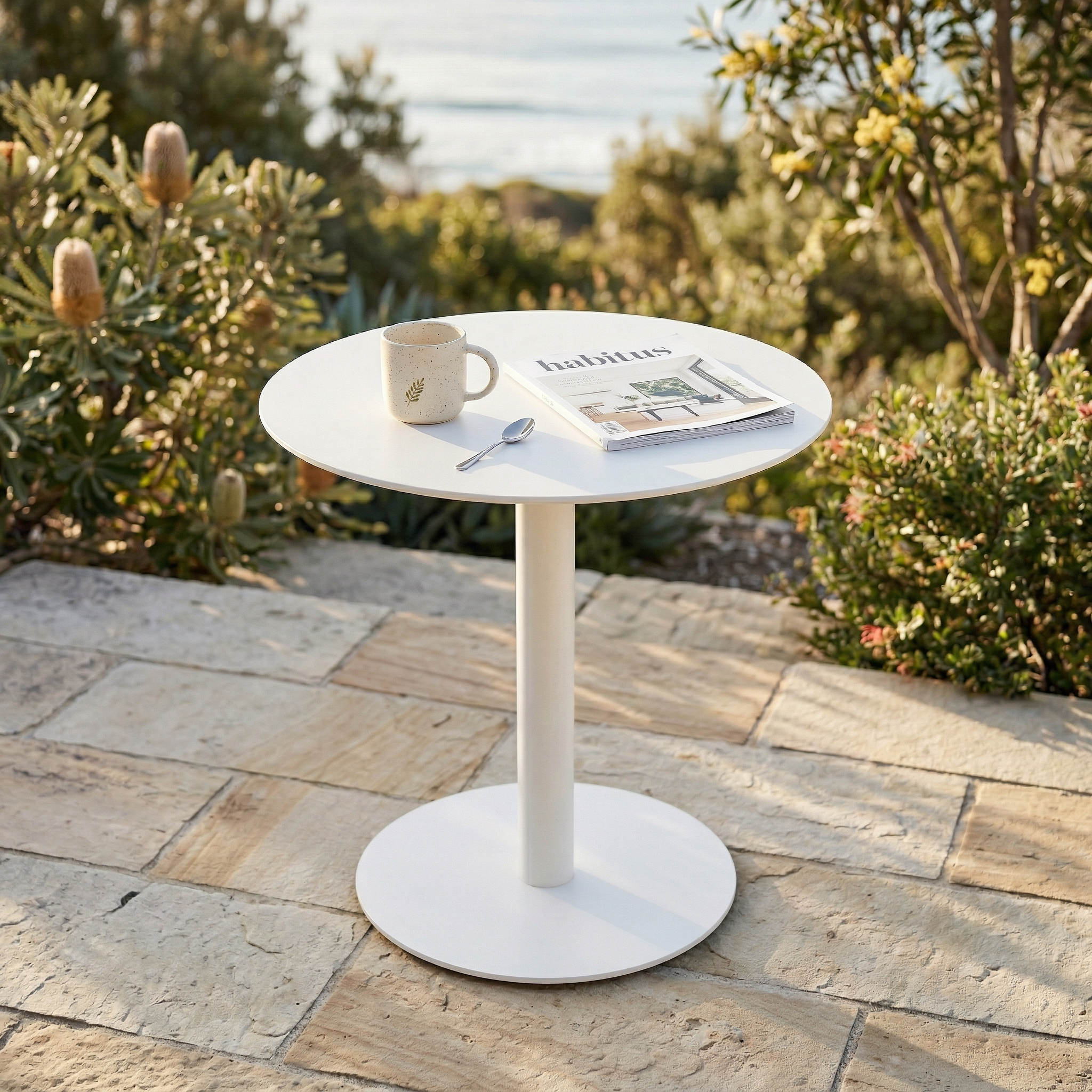 Slagelse Metal Round Side Table