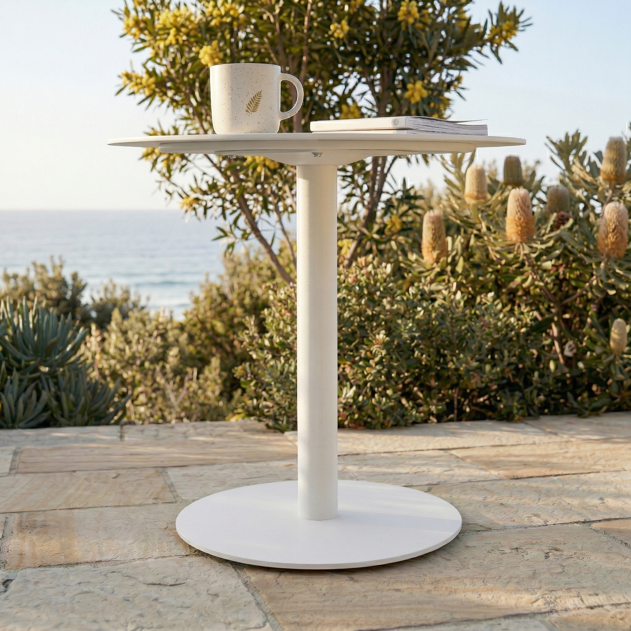 Slagelse Metal Round Side Table