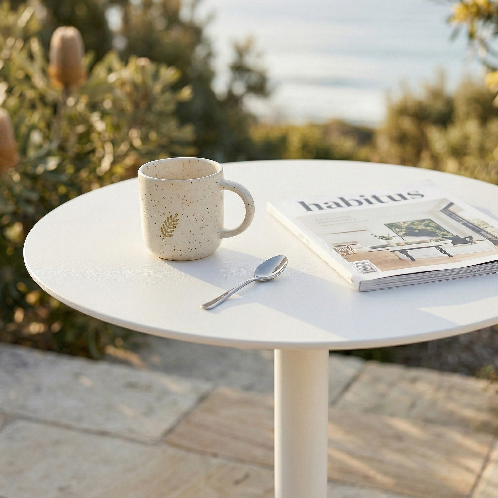 Slagelse Metal Round Side Table