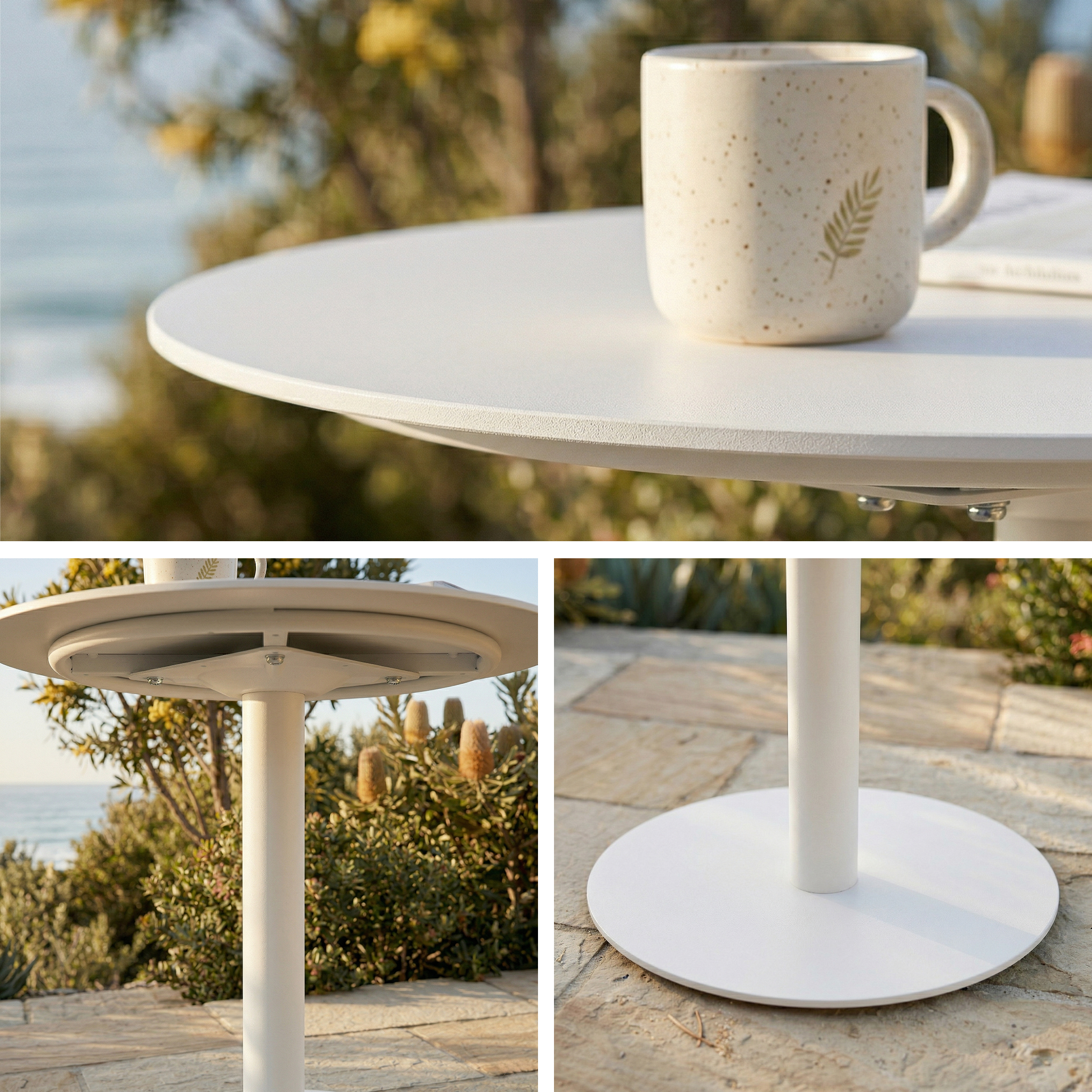 Slagelse Metal Round Side Table