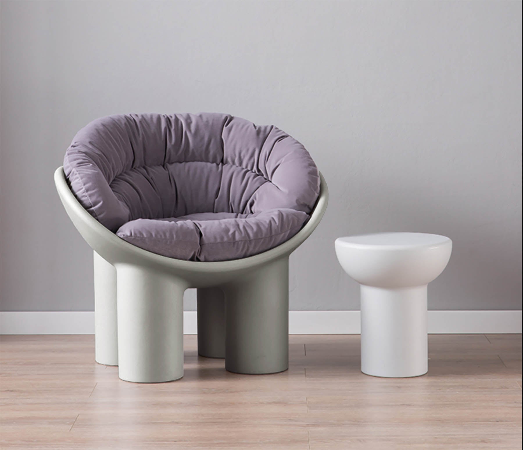 Replica Roly Poly Chair - Grey
