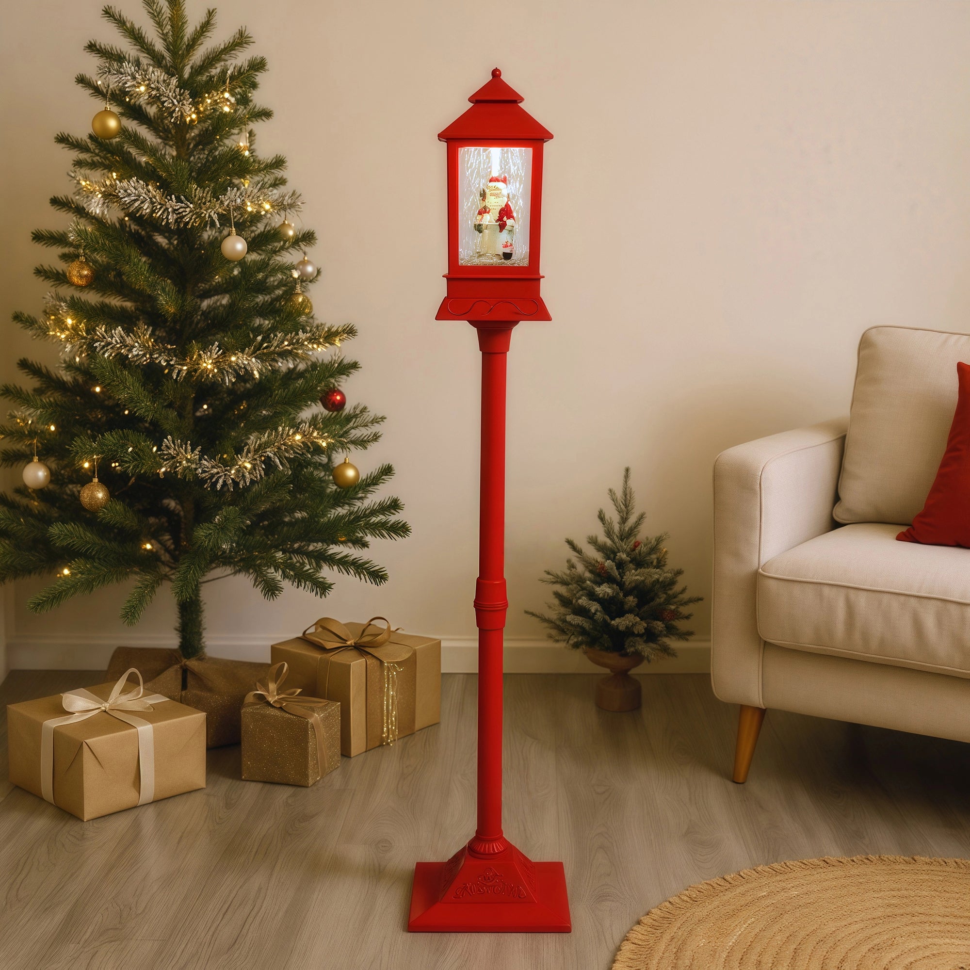 Storgatan Christmas Lamp Post - Red