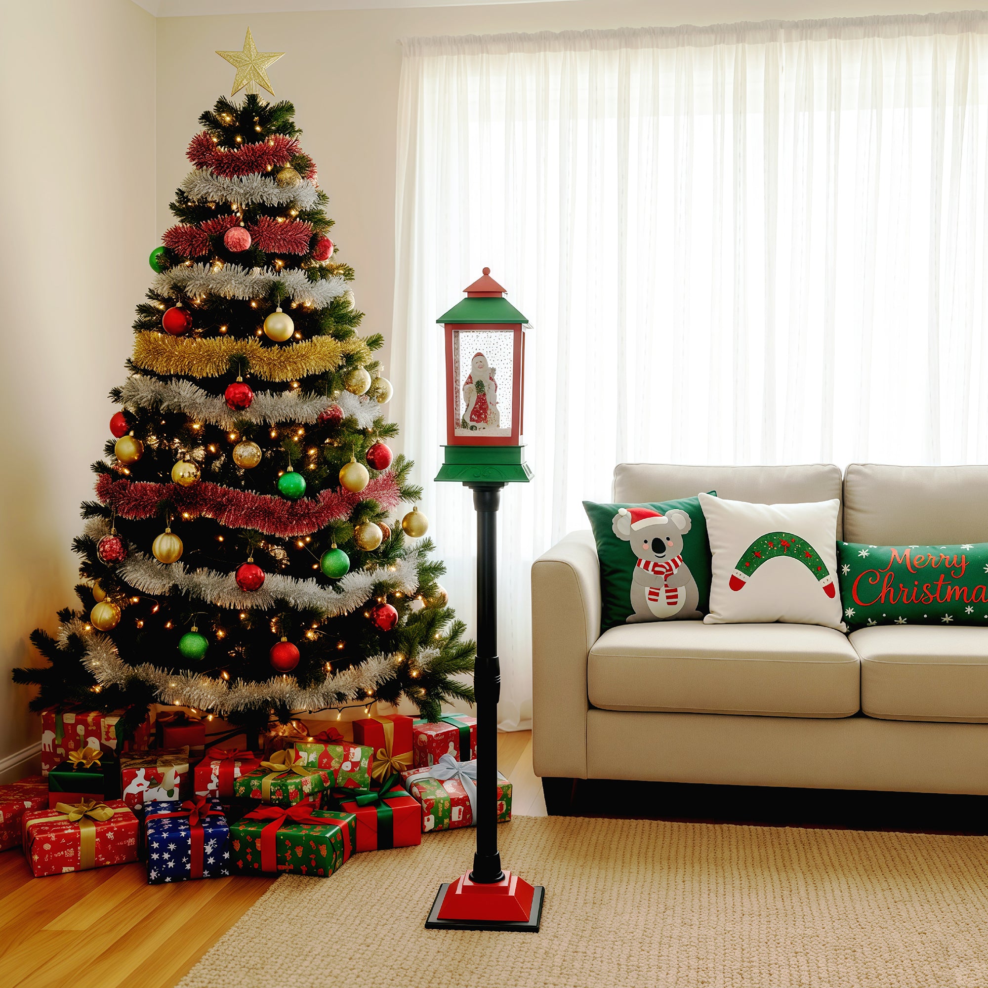 Storgatan Christmas Lamp Post - Green