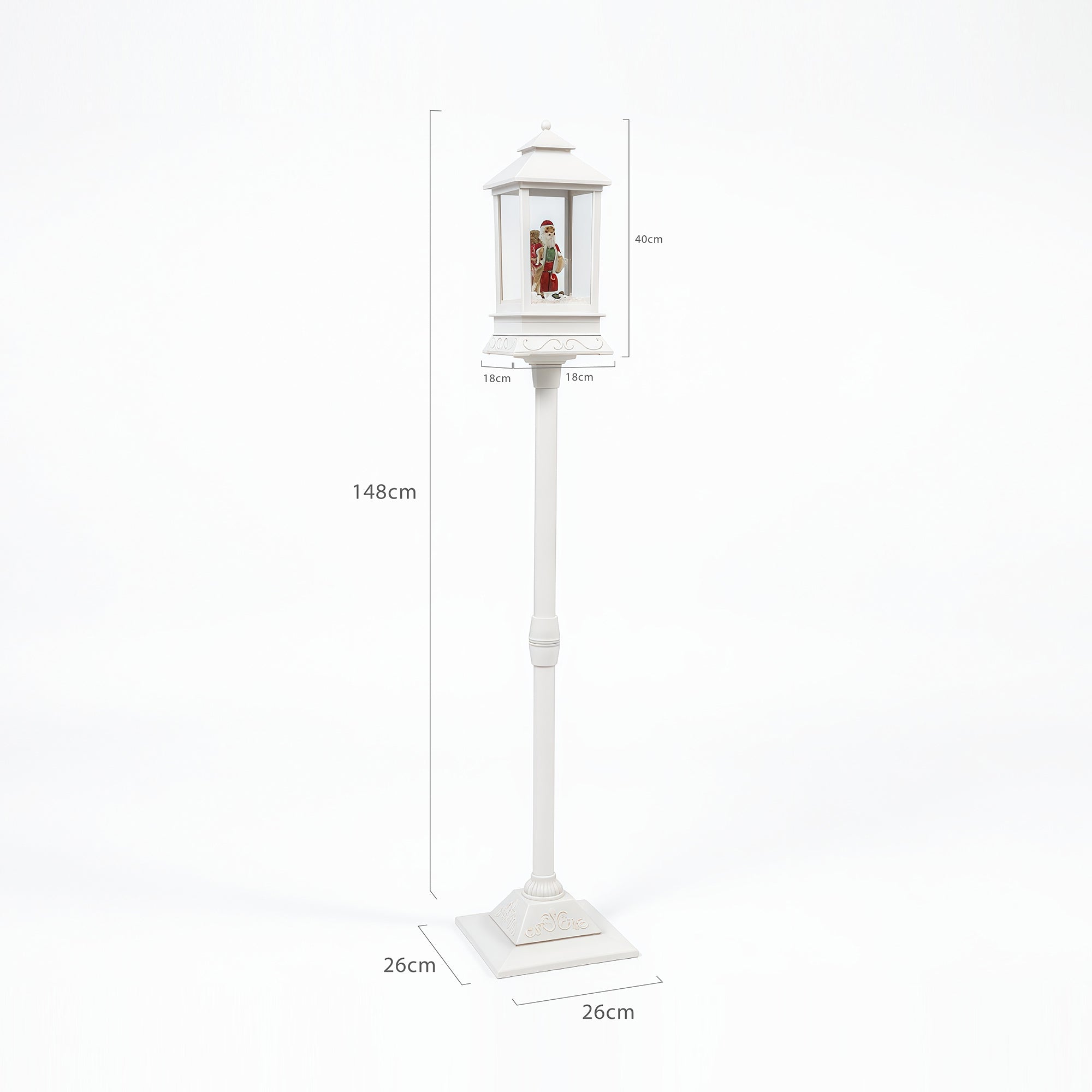 Storgatan Christmas Lamp Post - White