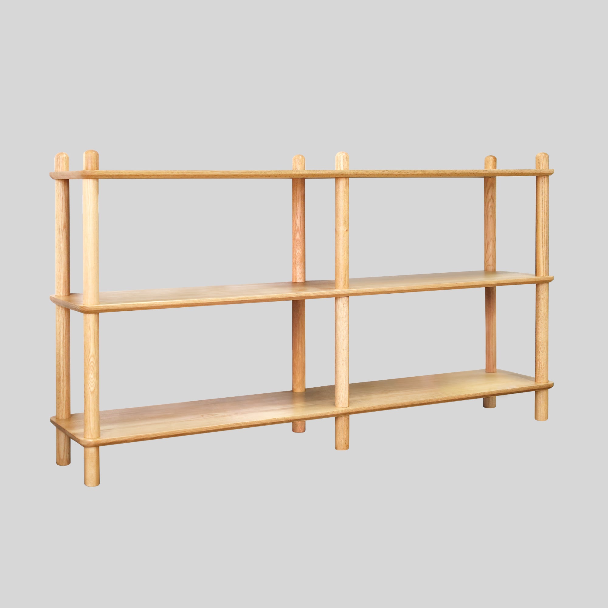 Harstad 2 Tier Solid Oak Display Shelf