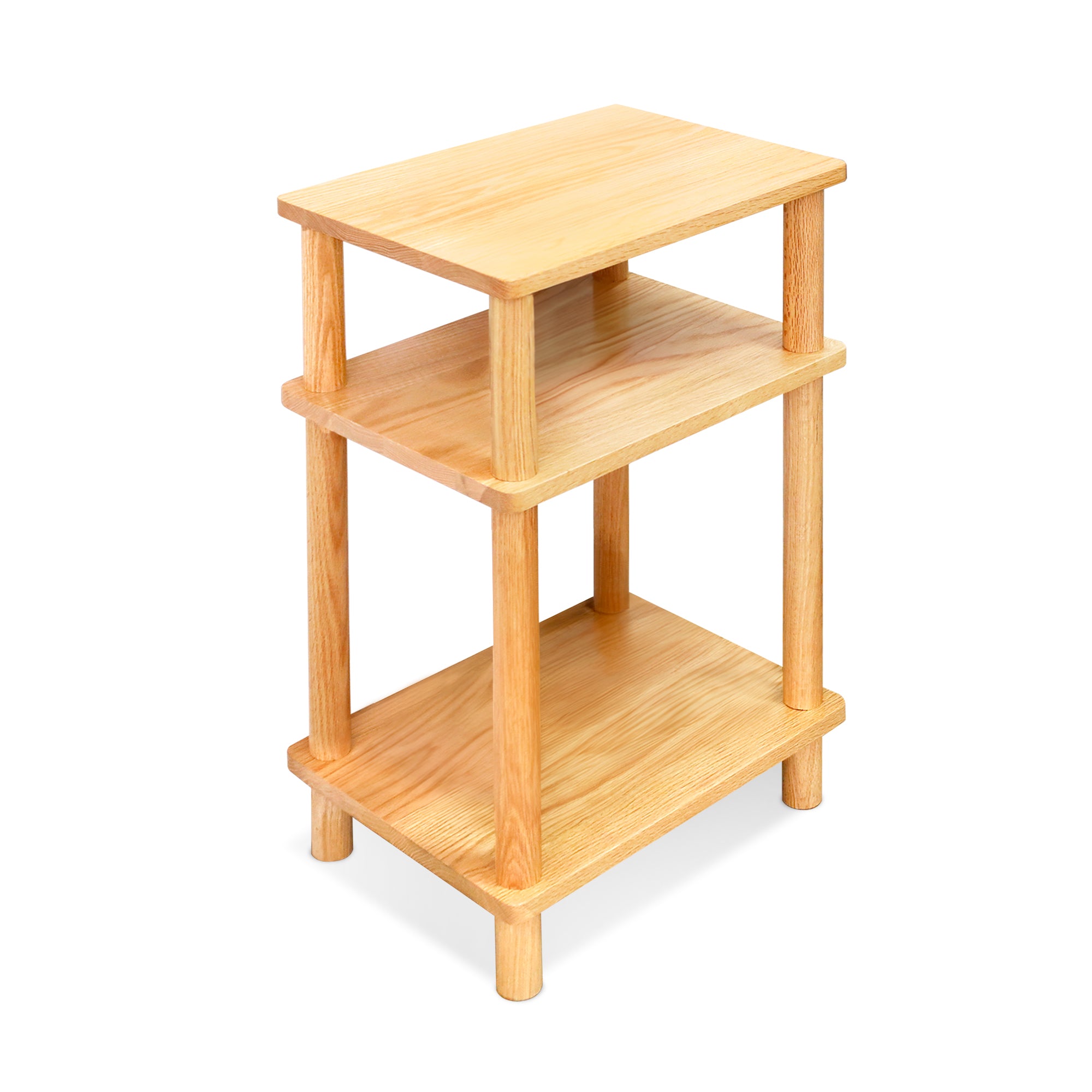 Ribe 3 Tier Solid Oak Tall Display Rack