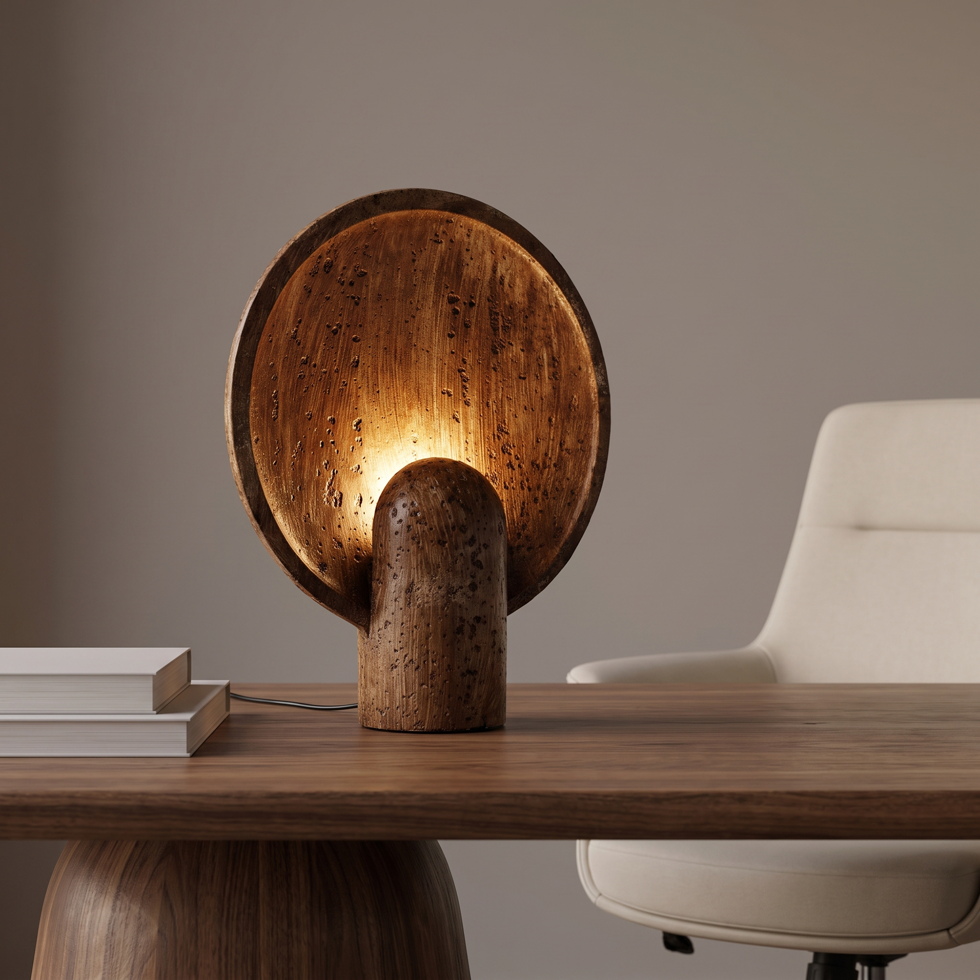 Umea Travertine Table Lamp
