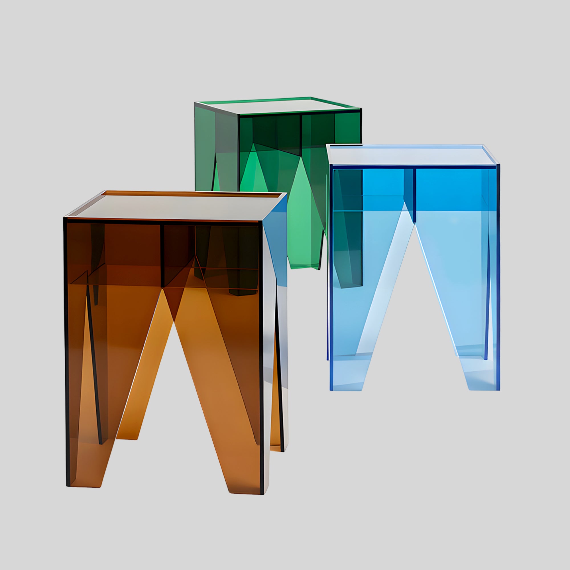 Varde Acrylic Bedside Table