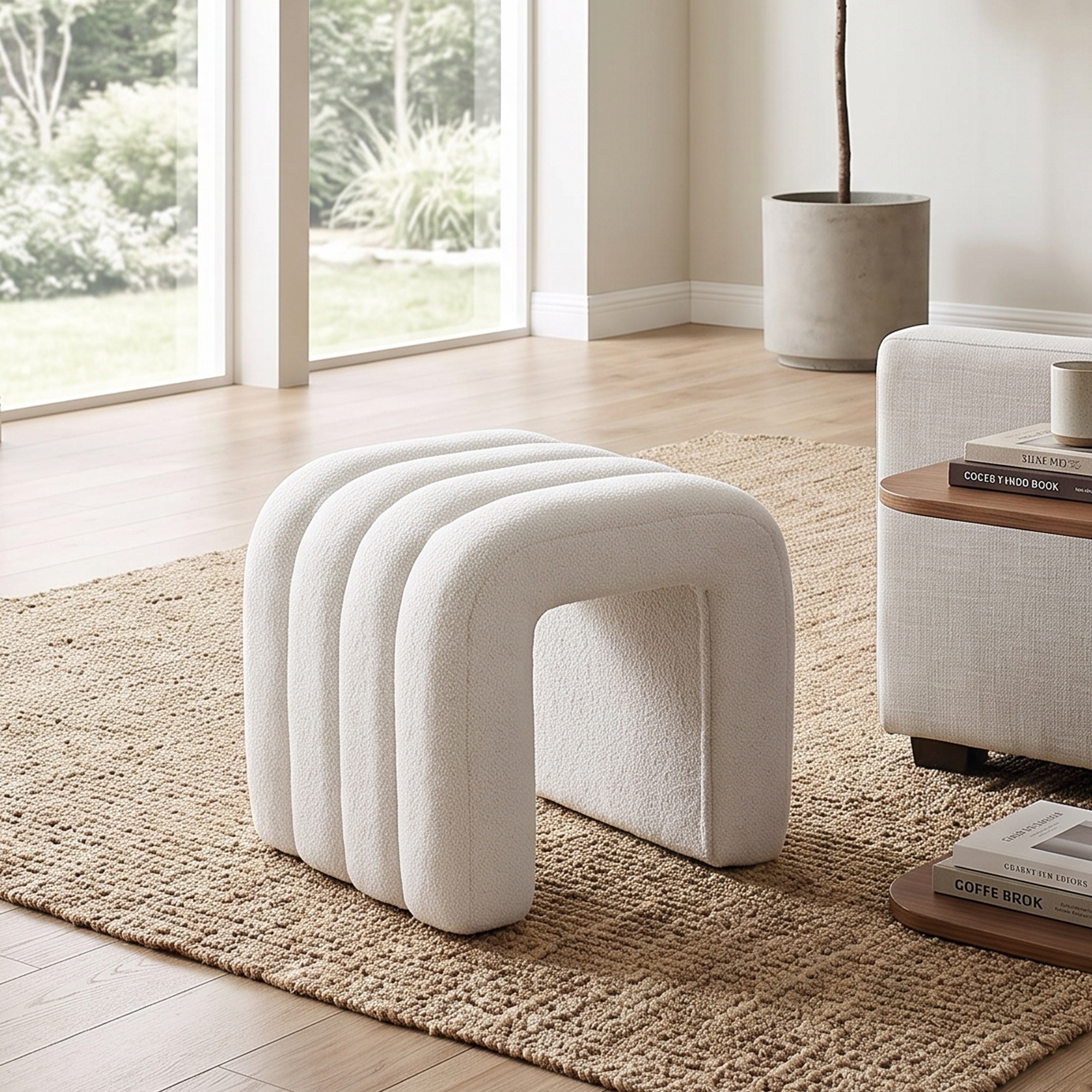 Skara Arch Ottoman Stool