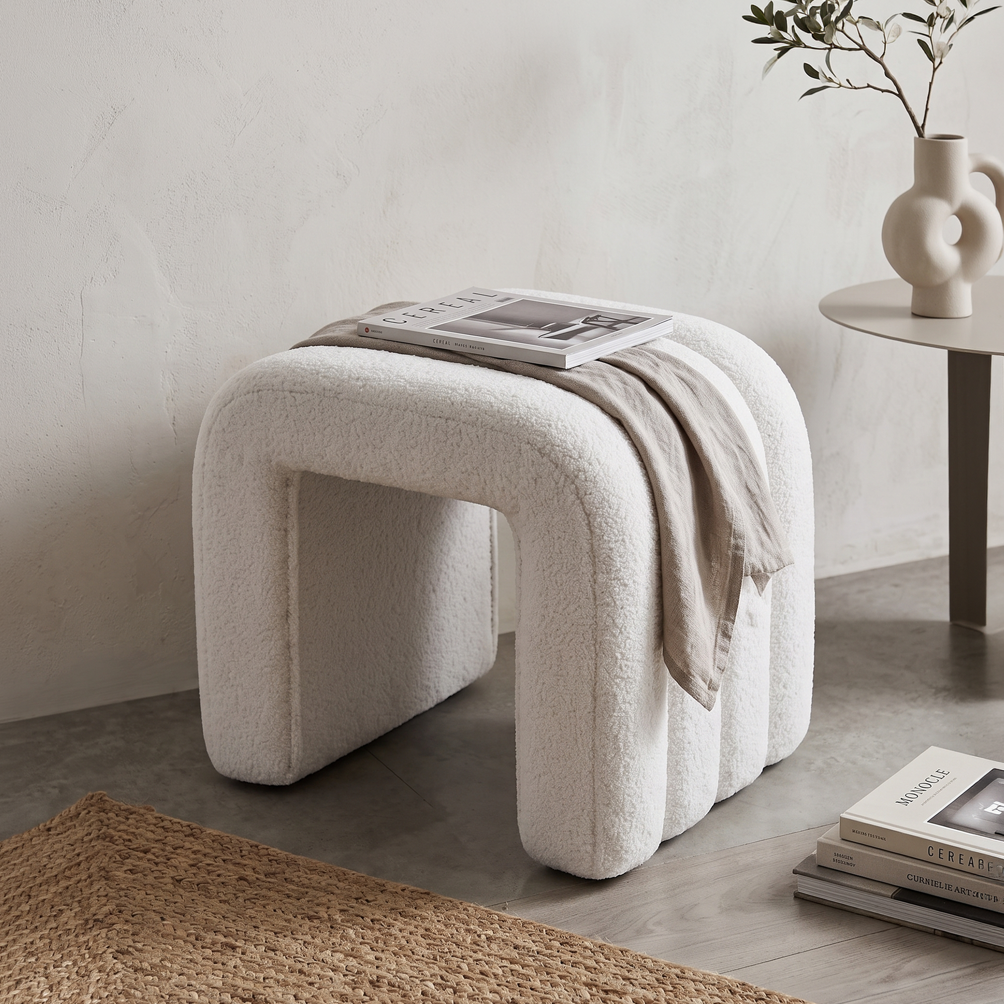 Skara Arch Ottoman Stool