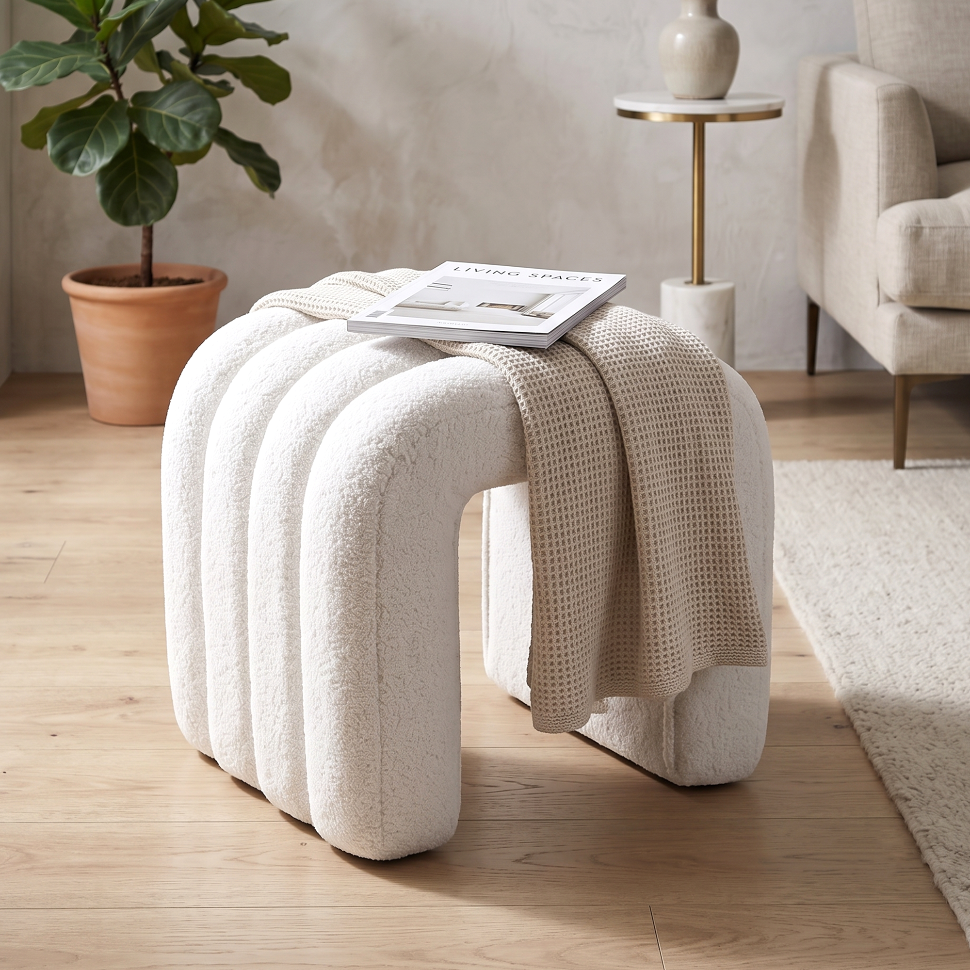 Skara Arch Ottoman Stool