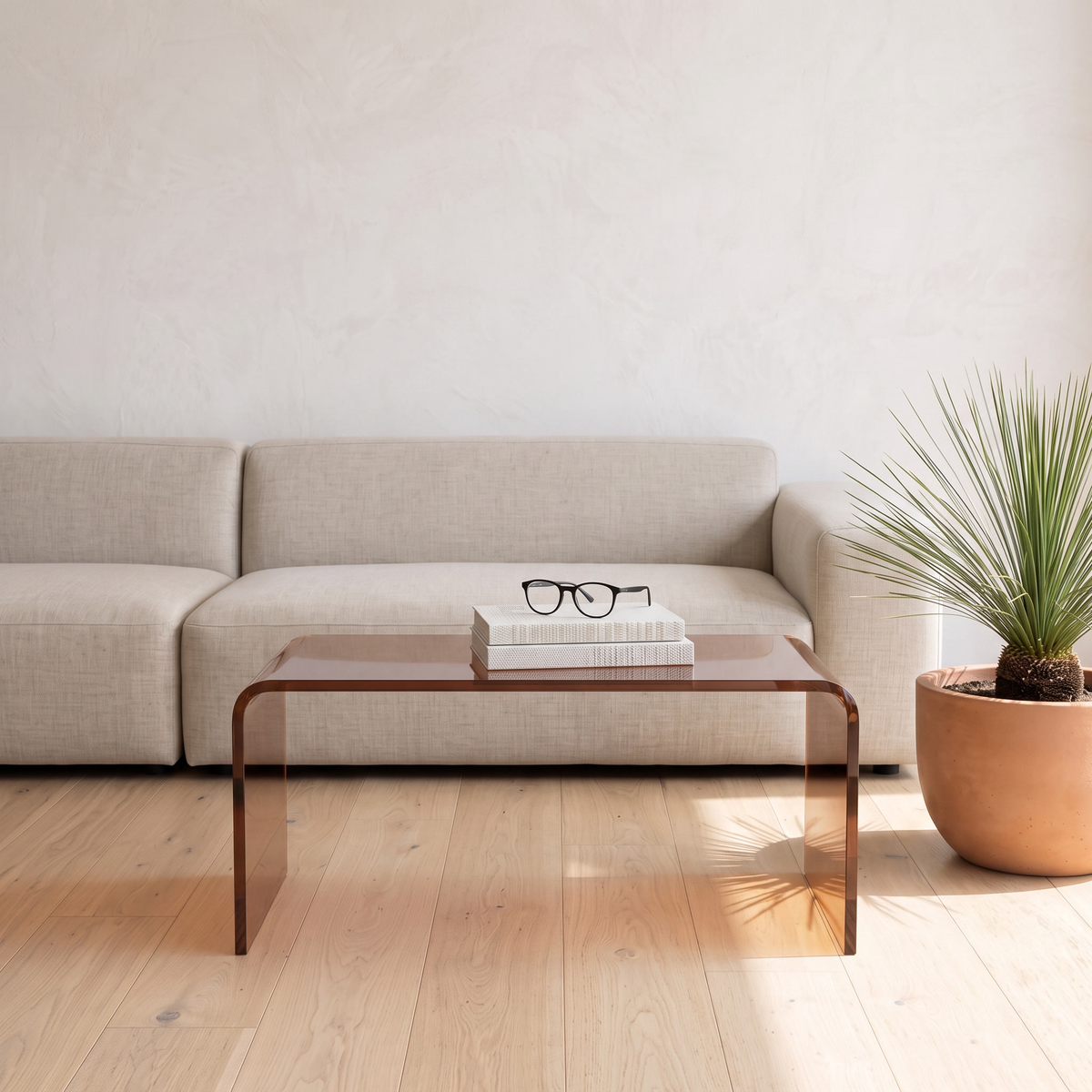 Allerød 2-in-1 Acrylic Side Table