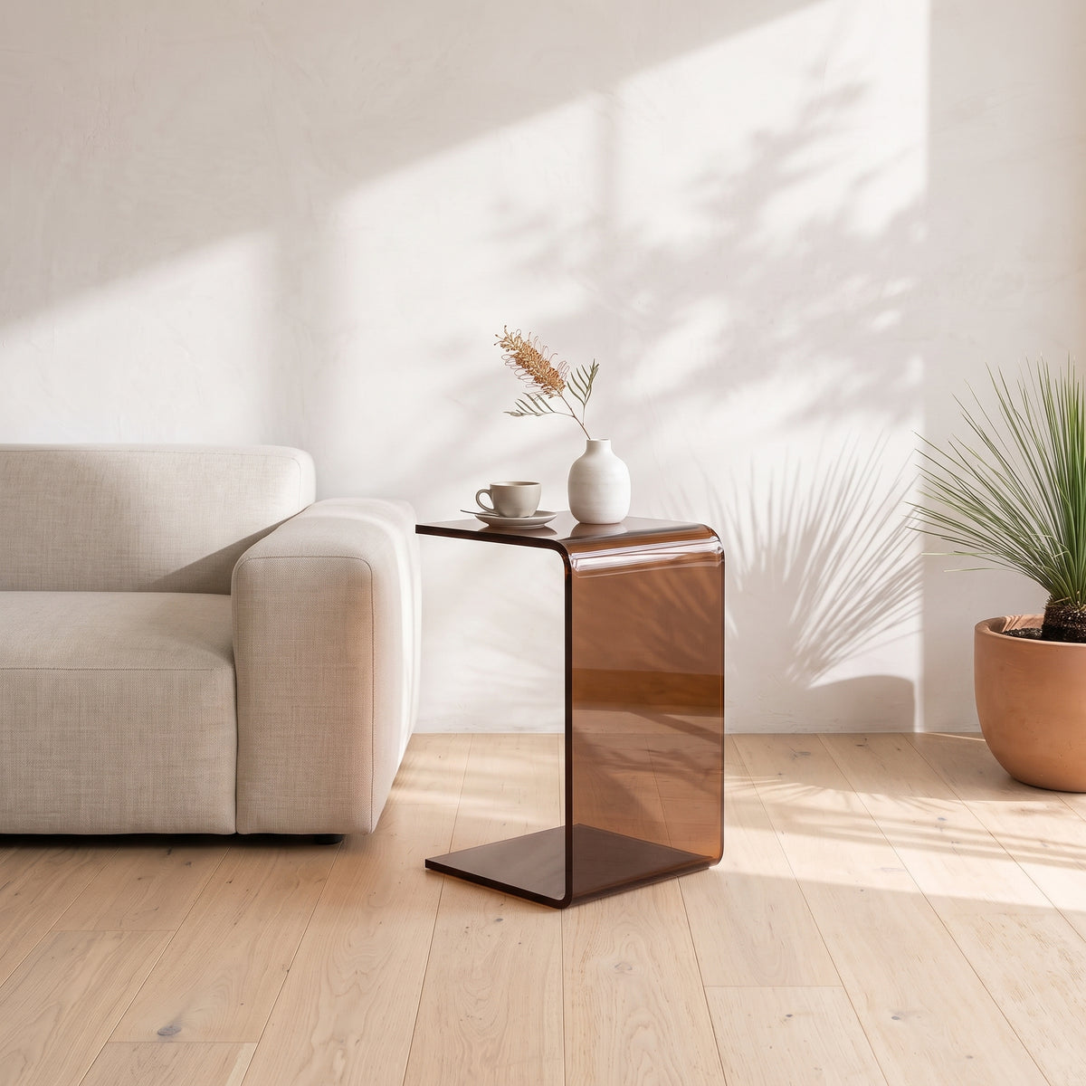 Allerød 2-in-1 Acrylic Side Table