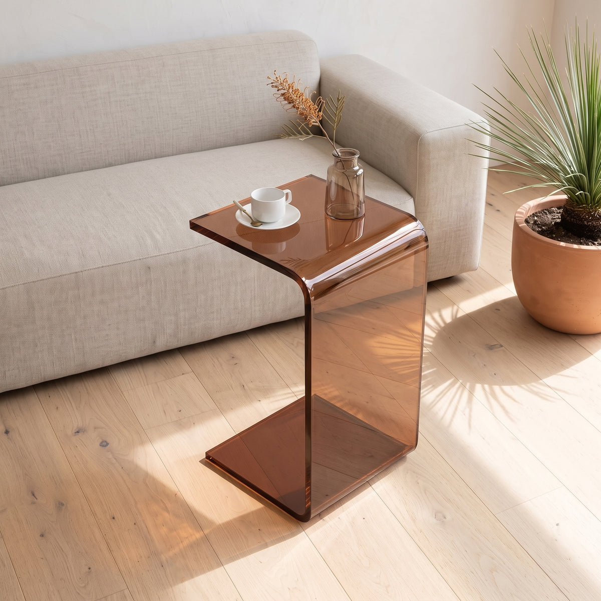 Allerød 2-in-1 Acrylic Side Table
