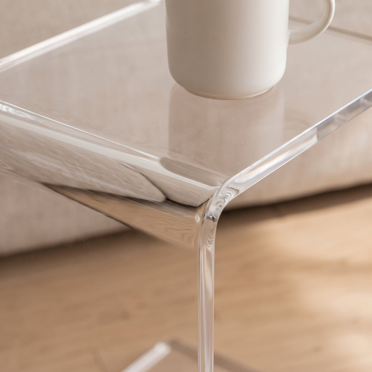 Allerød 2-in-1 Acrylic Side Table
