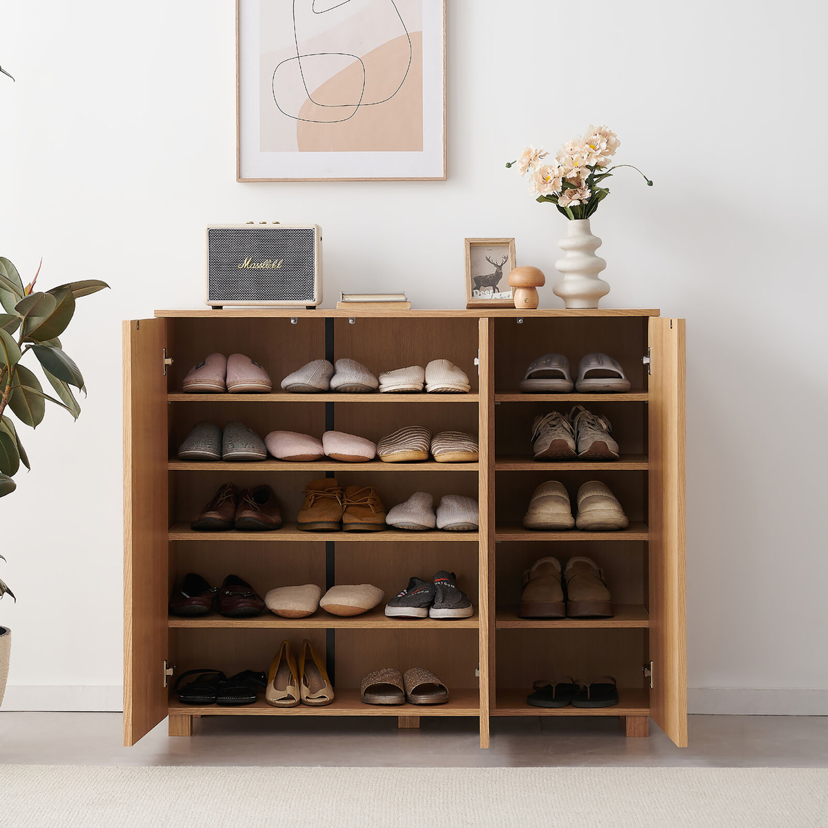 Åndalsnes Shoe Rack Storage Cabinet  - 3 Door