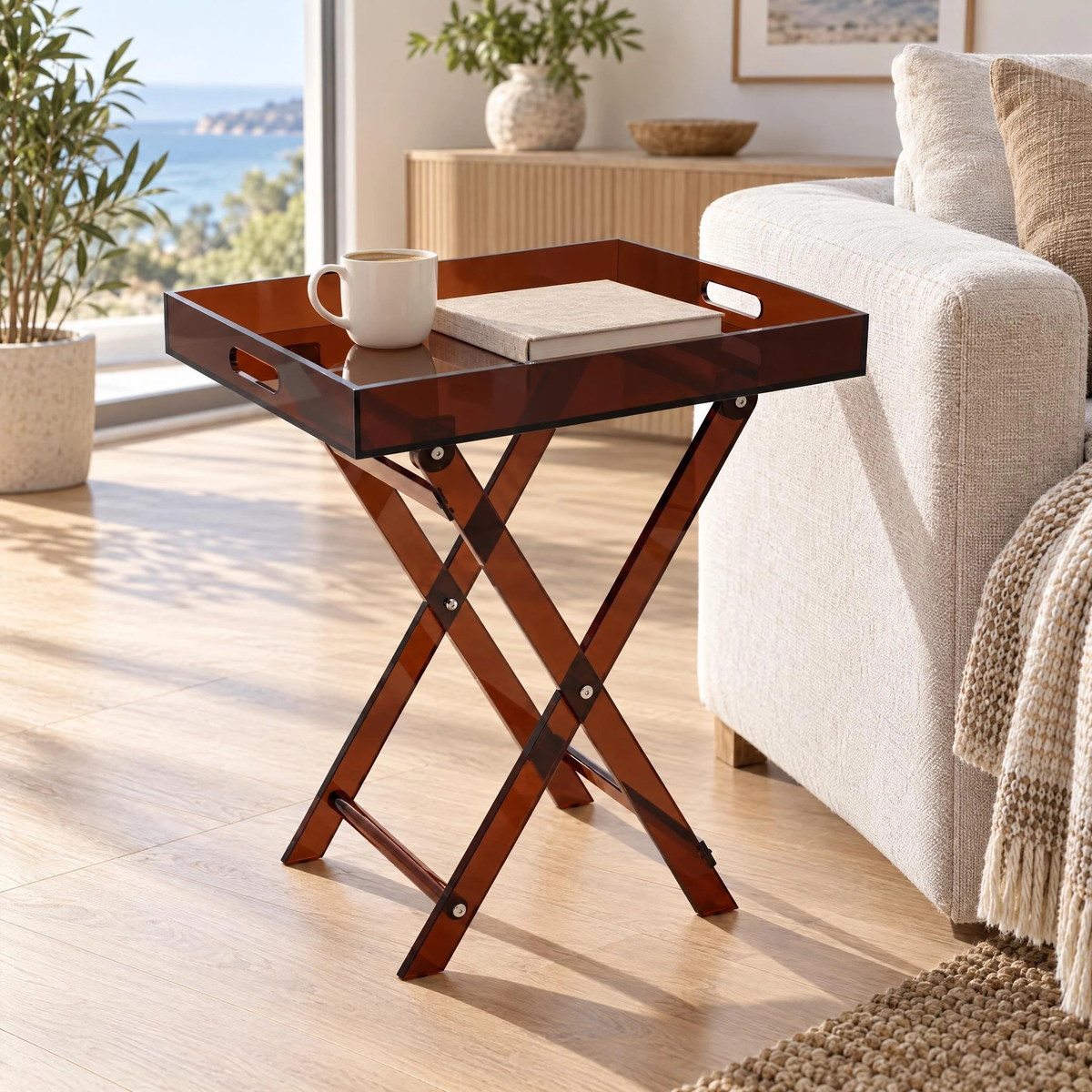 Askim Acrylic Folding Tray Table