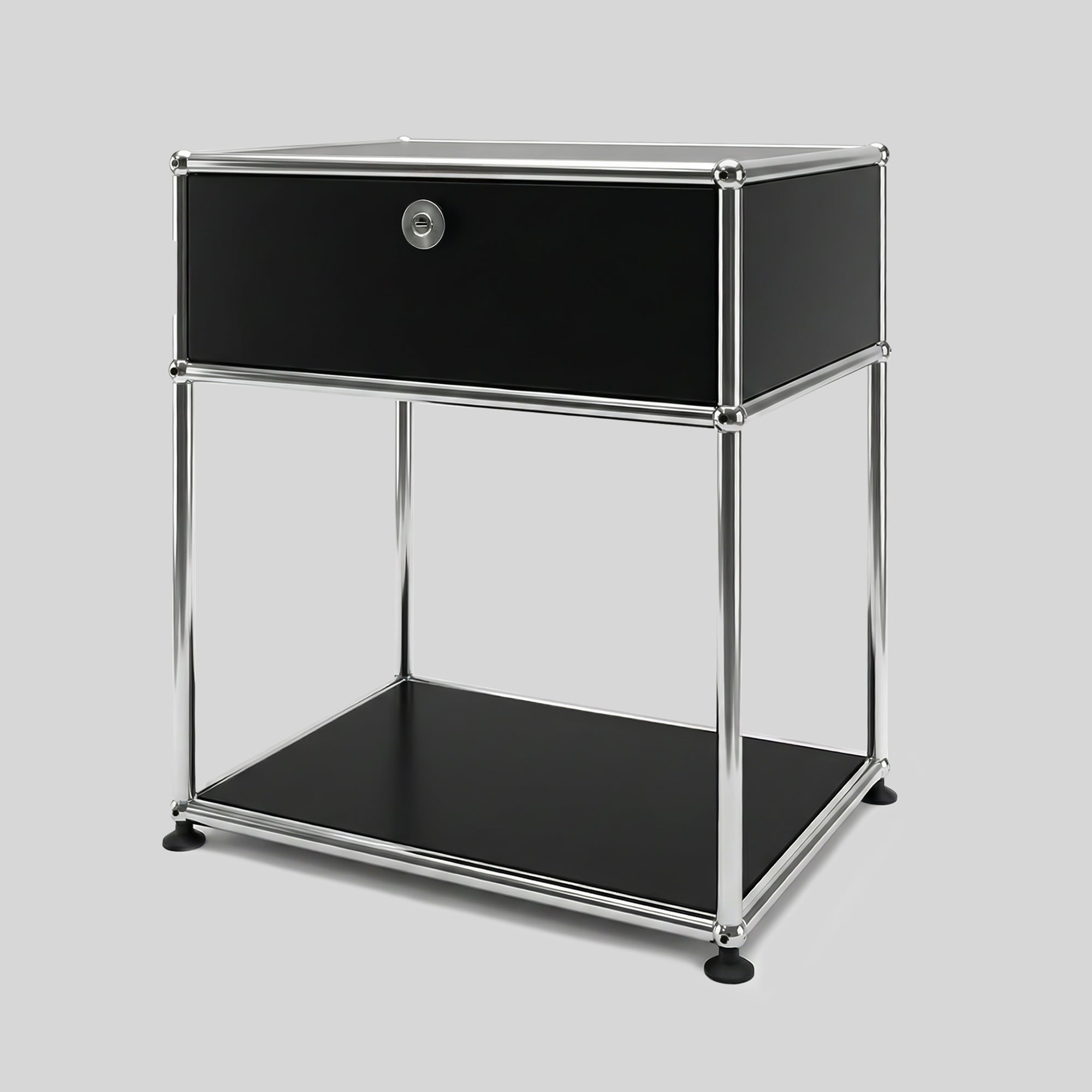 Brædstrup Stainless Steel Bedside Table