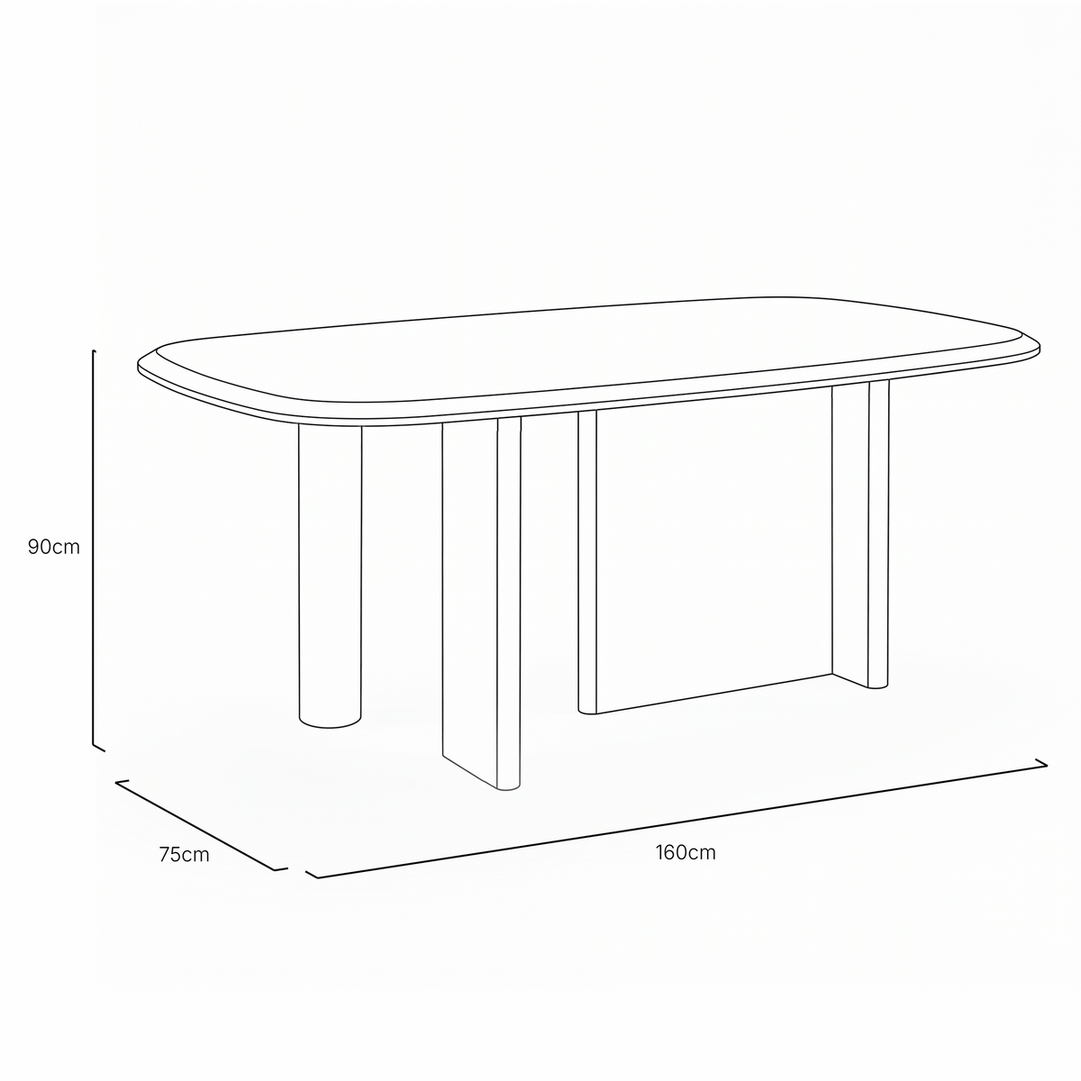 Billund Oak Veneer 4-6 Seater Dining Table