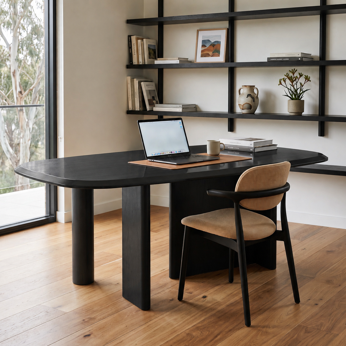 Billund Oak Veneer 4-6 Seater Dining Table