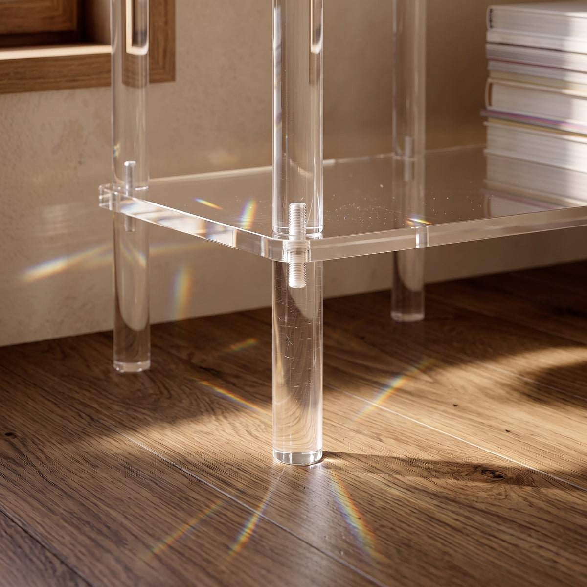 Bogense Acrylic Corner Desk