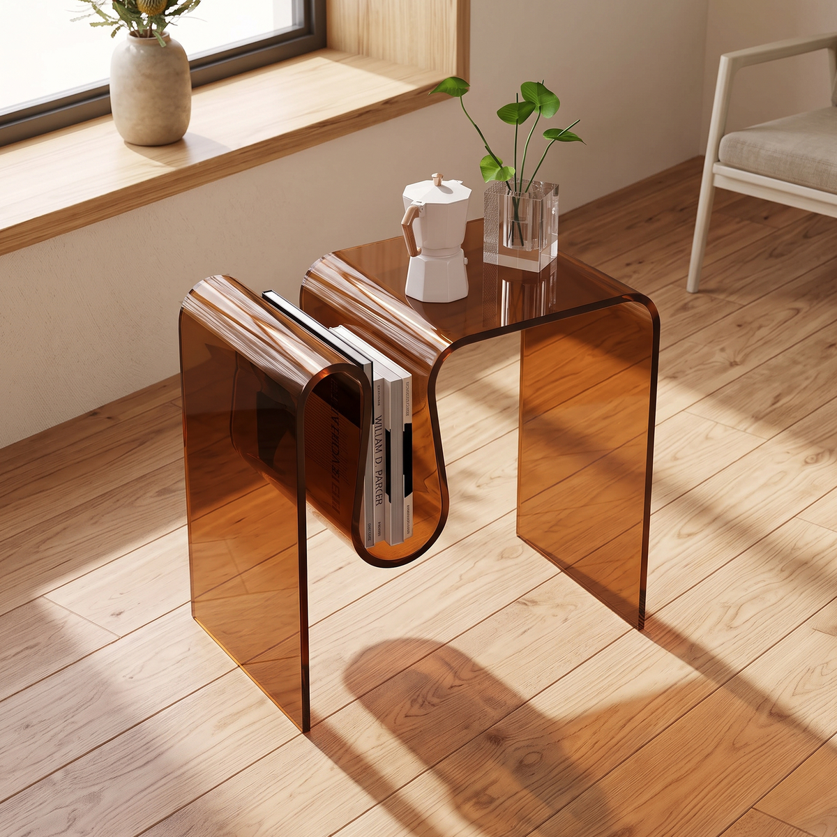 Gentofte Acrylic Bedside Table