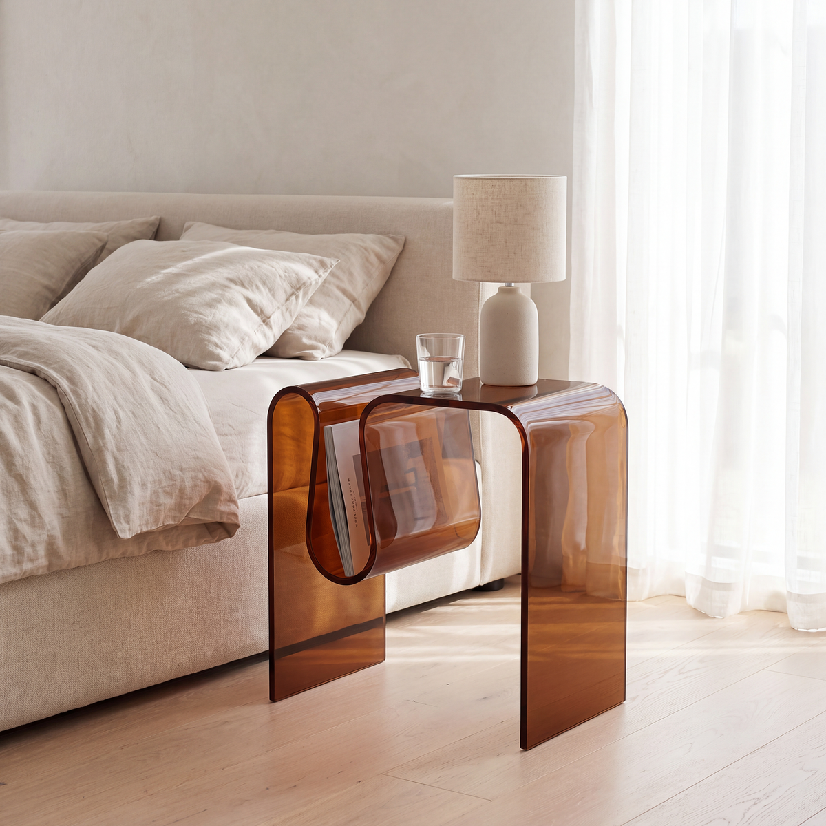 Gentofte Acrylic Bedside Table