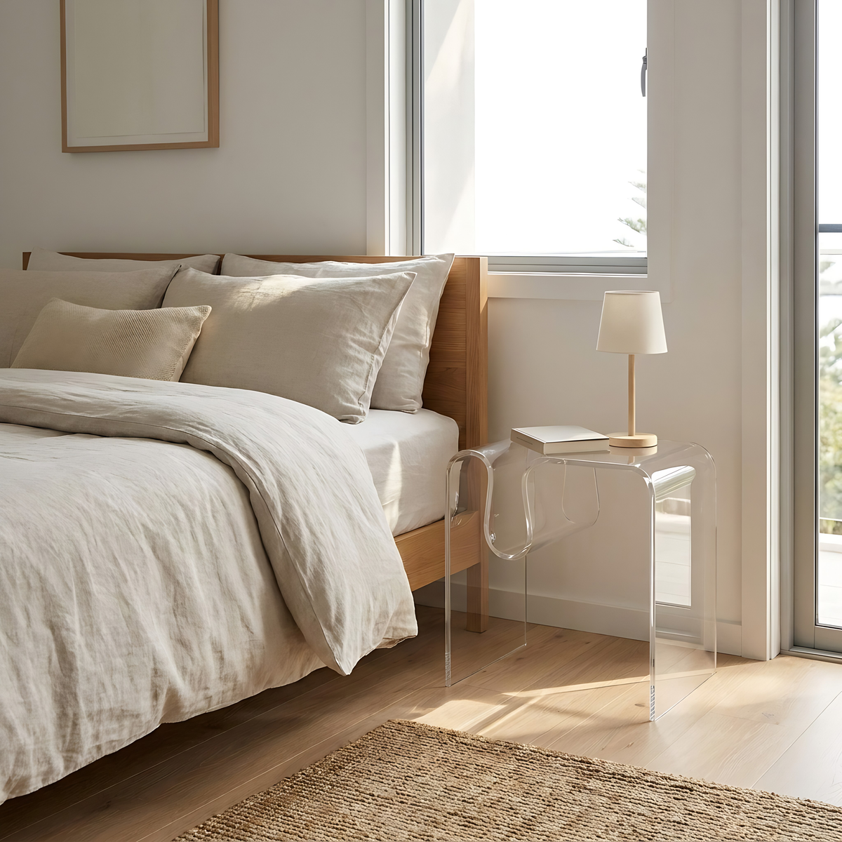 Gentofte Acrylic Bedside Table