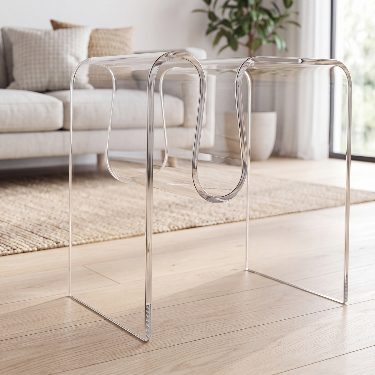 Gentofte Acrylic Bedside Table