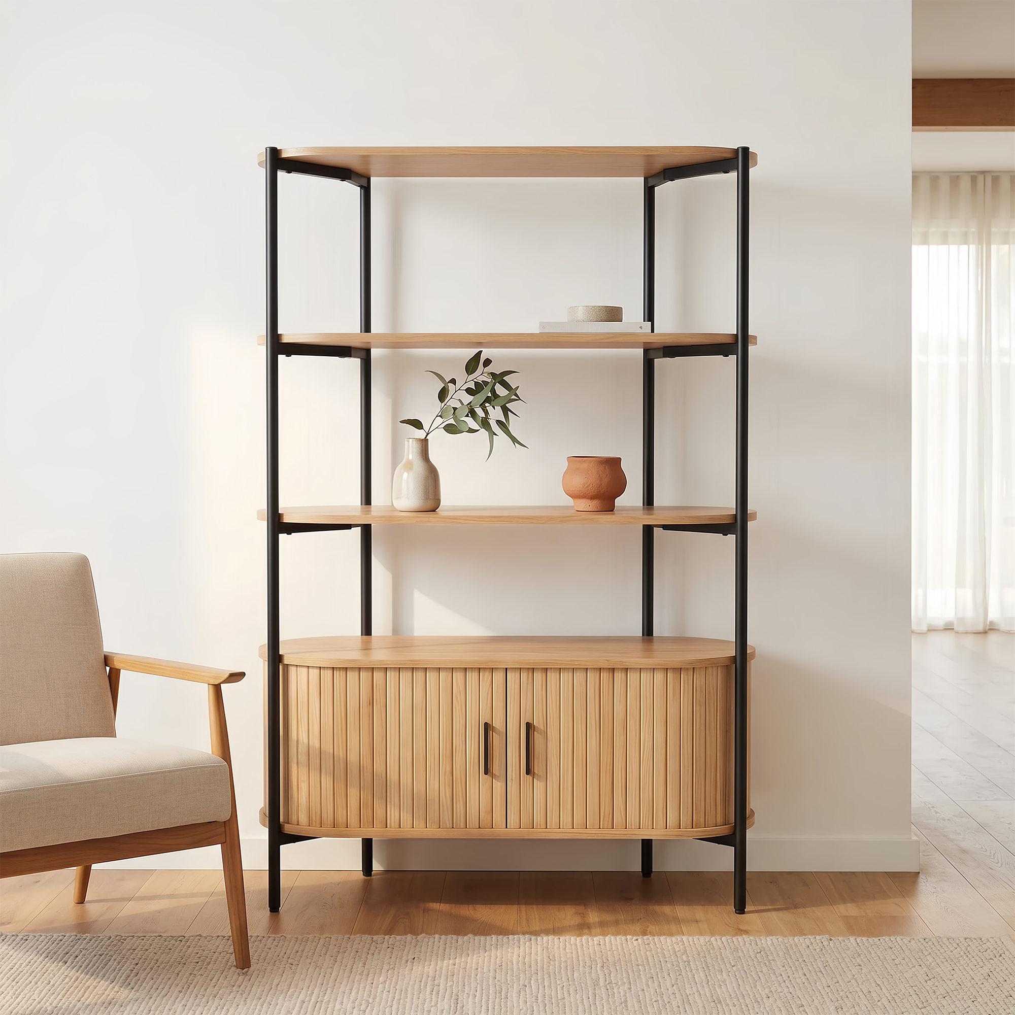 Grindsted 4-Tier Storage Shelves