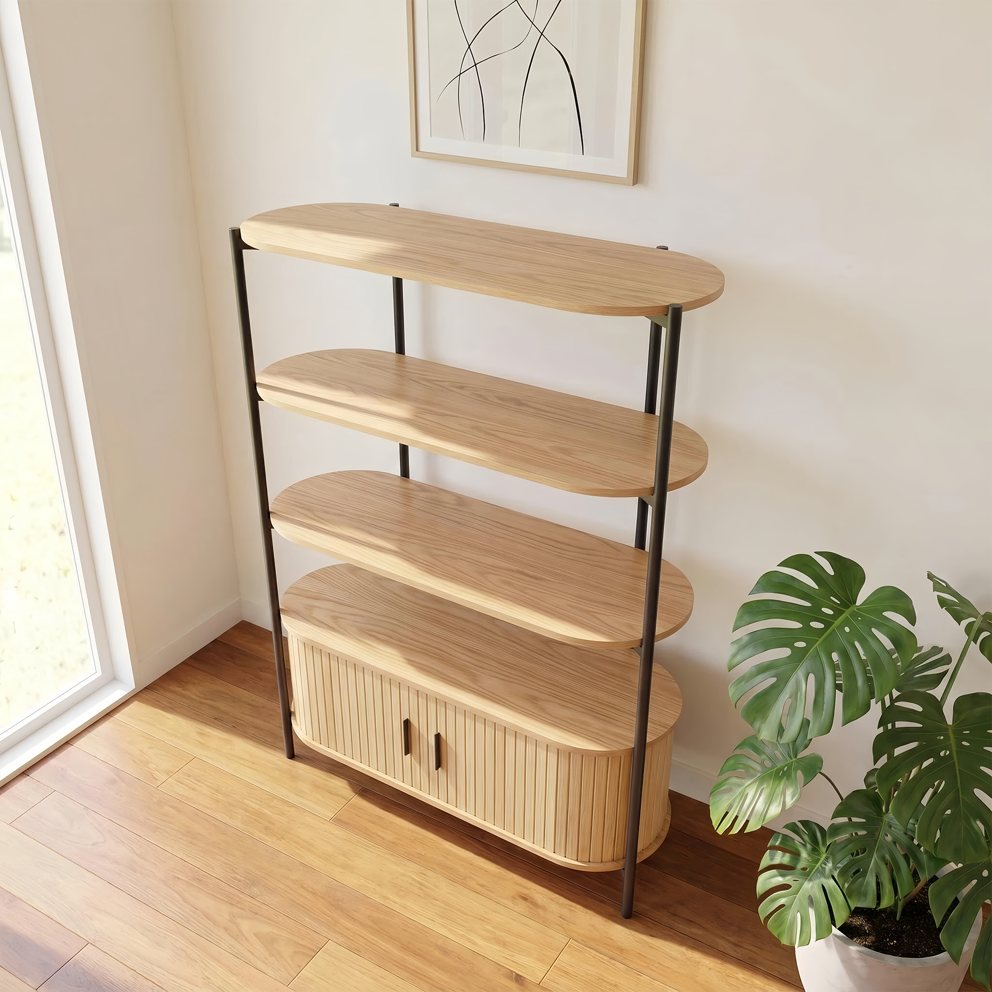 Grindsted 4-Tier Storage Shelves