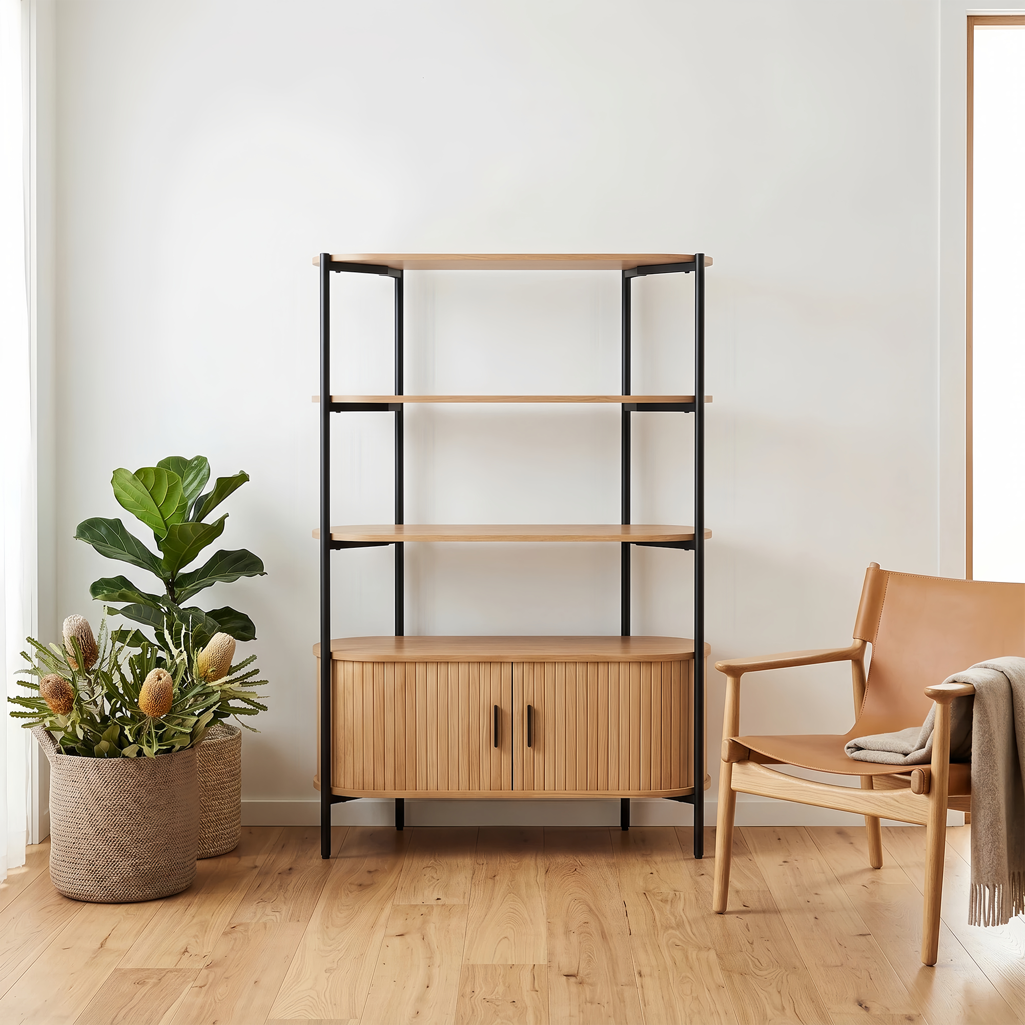 Grindsted 4-Tier Storage Shelves
