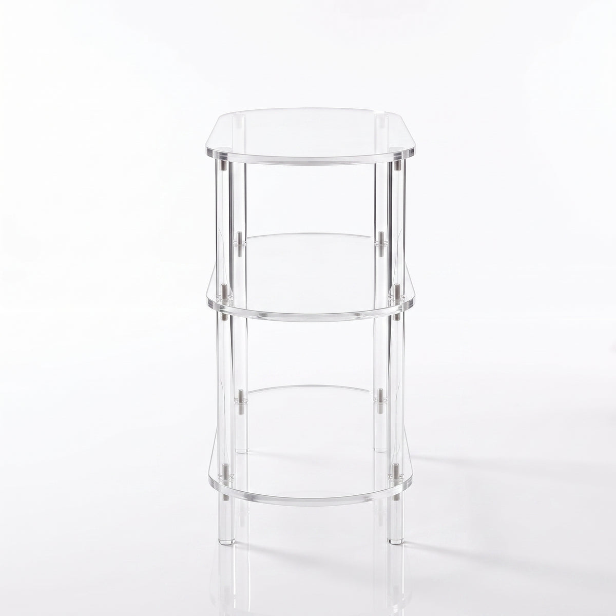 Grønnegata Acrylic 3 Tier Console Table