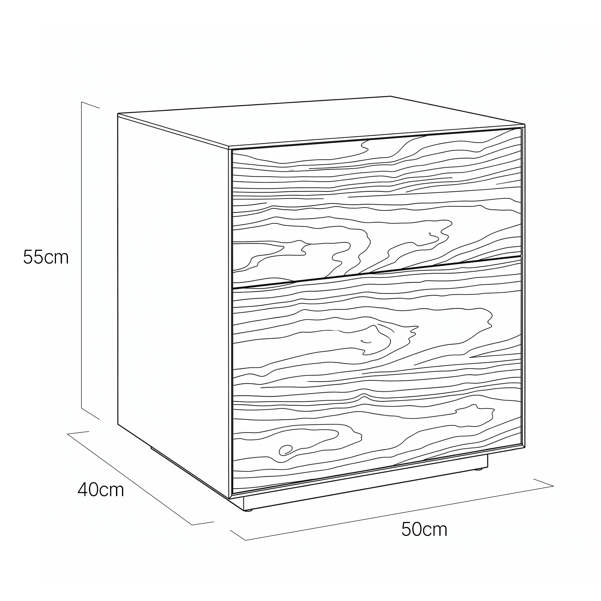 Hedensted Bedside Table