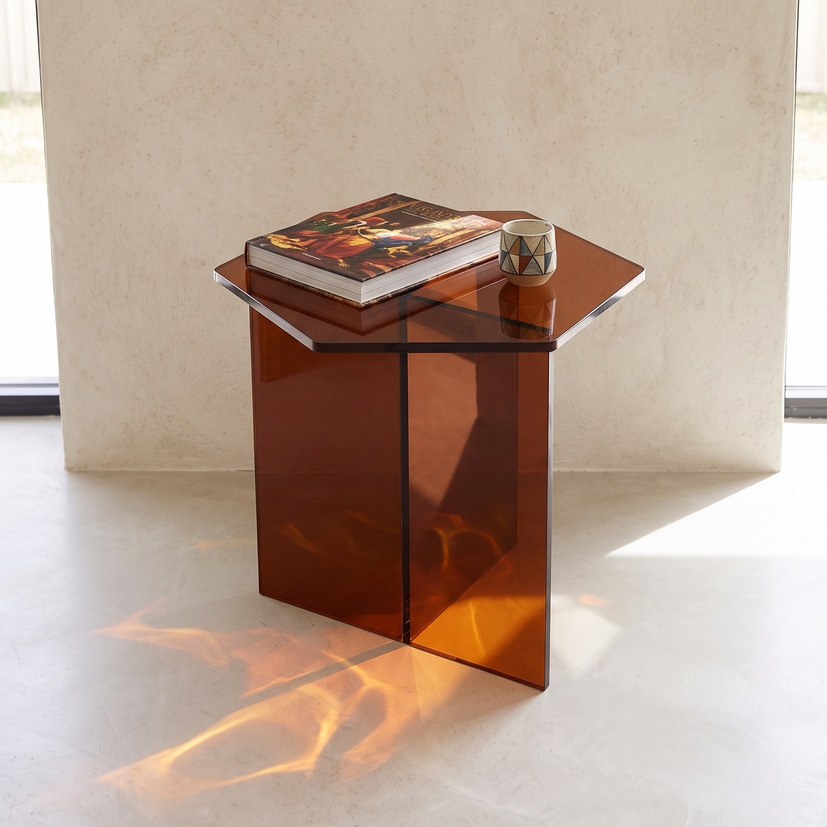 Herlev Acrylic Bedside Table