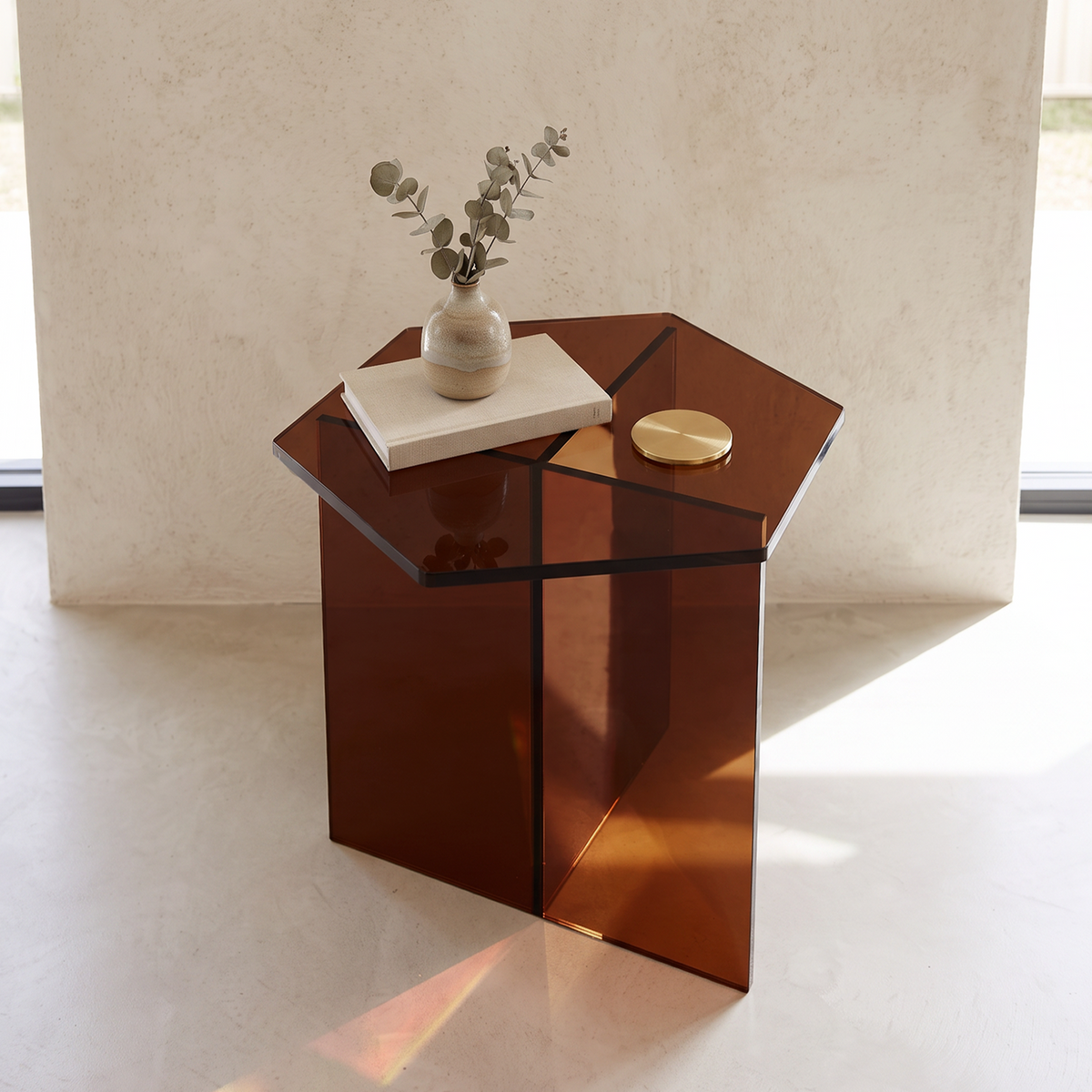 Herlev Acrylic Bedside Table