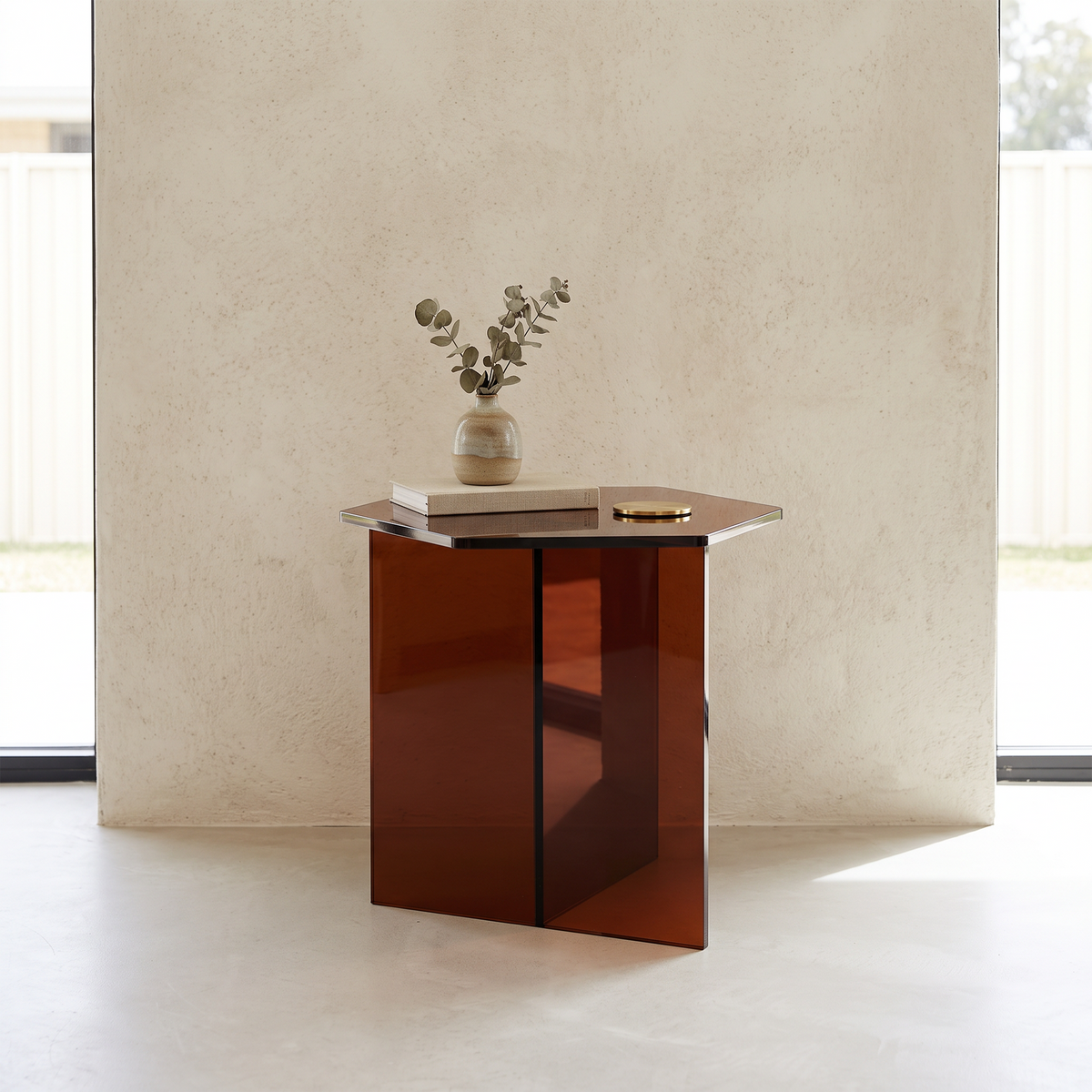 Herlev Acrylic Bedside Table