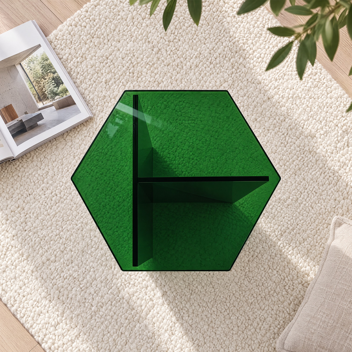 Herlev Acrylic Bedside Table