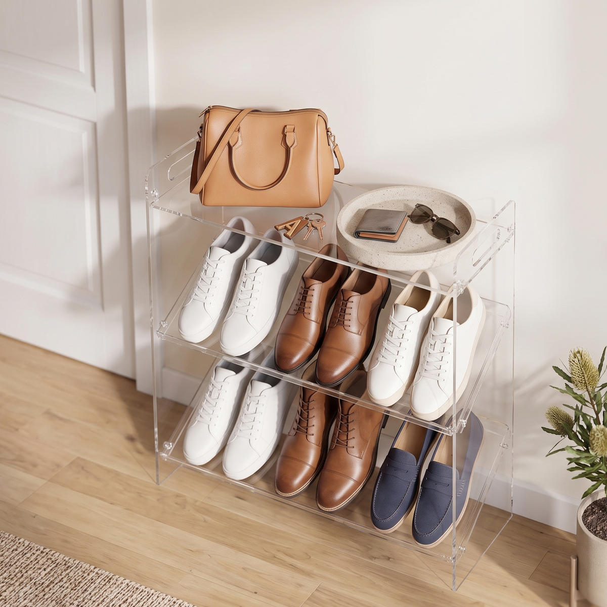 Mandal Acrylic Shoe Rack